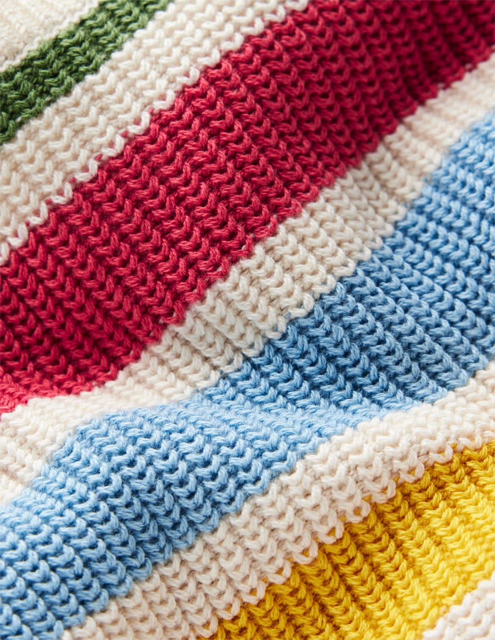 Baumwollpullover für den Alltag-Ackerbohnengrün/Pink, Gestreift - Image 3