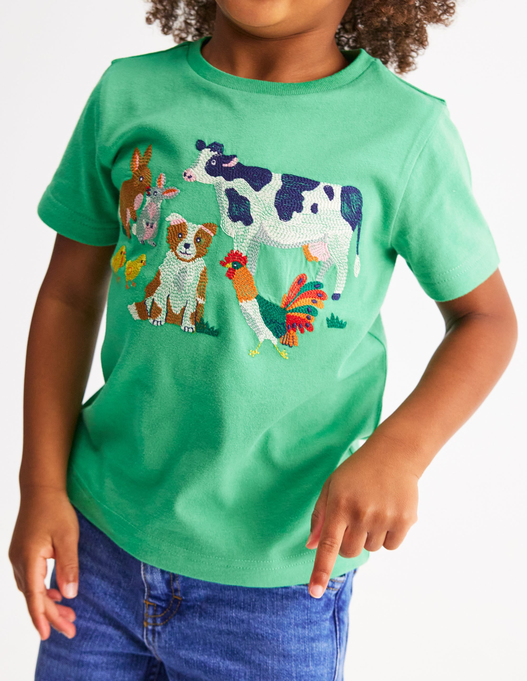 T-Shirt mit Superstitch-Design-Aloe-Grün Osterfarm - Image 5