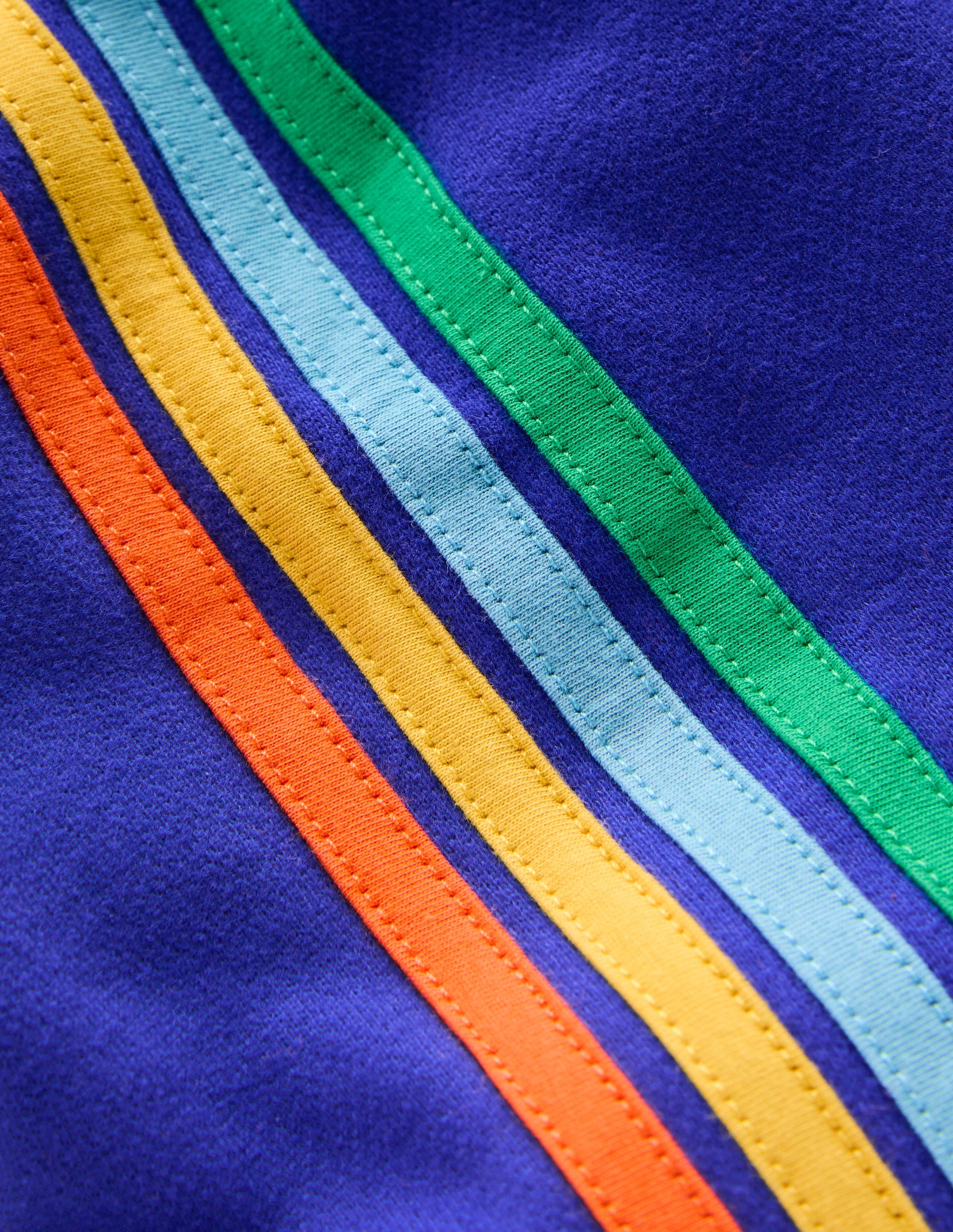 Jogginghose mit Streifen in Regenbogenfarben-Leuchtendes Blau - Image 3