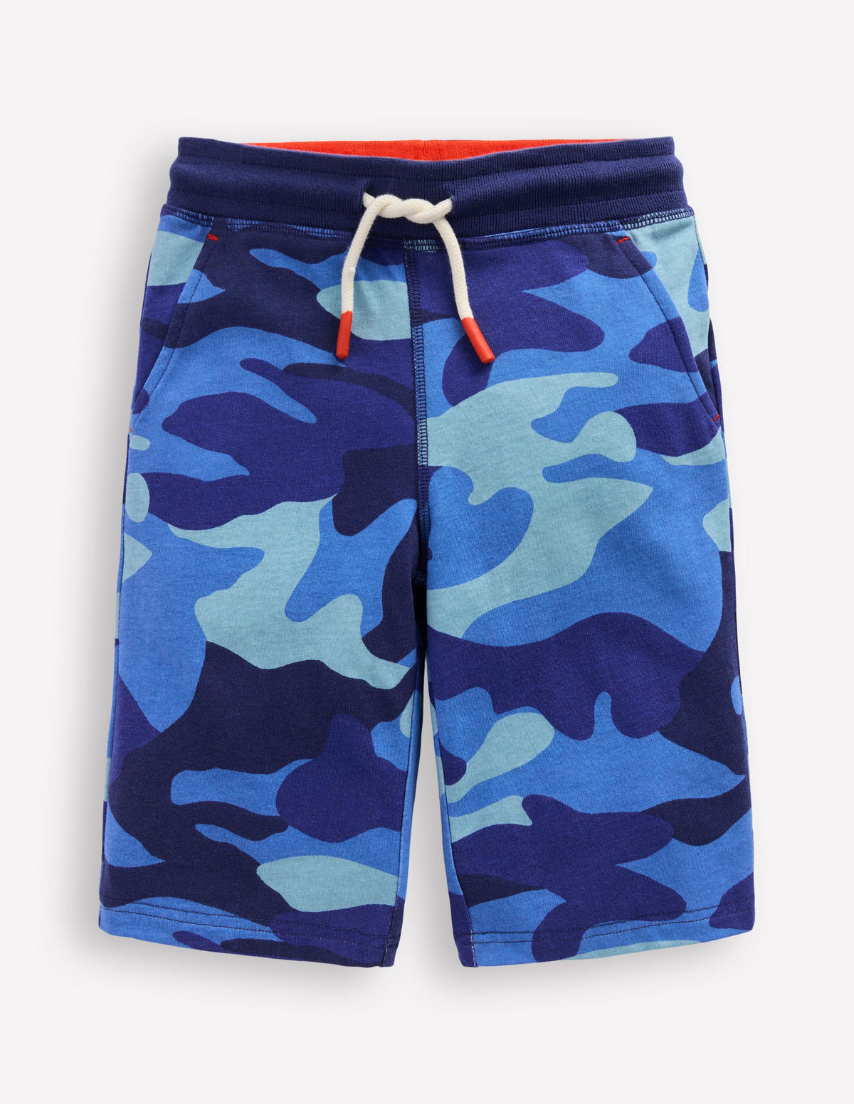 Baggyshorts aus Jersey-Blau mit Camouflage - Image 1