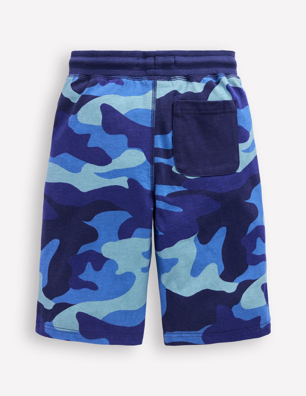 Baggyshorts aus Jersey-Blau mit Camouflage - Image 2
