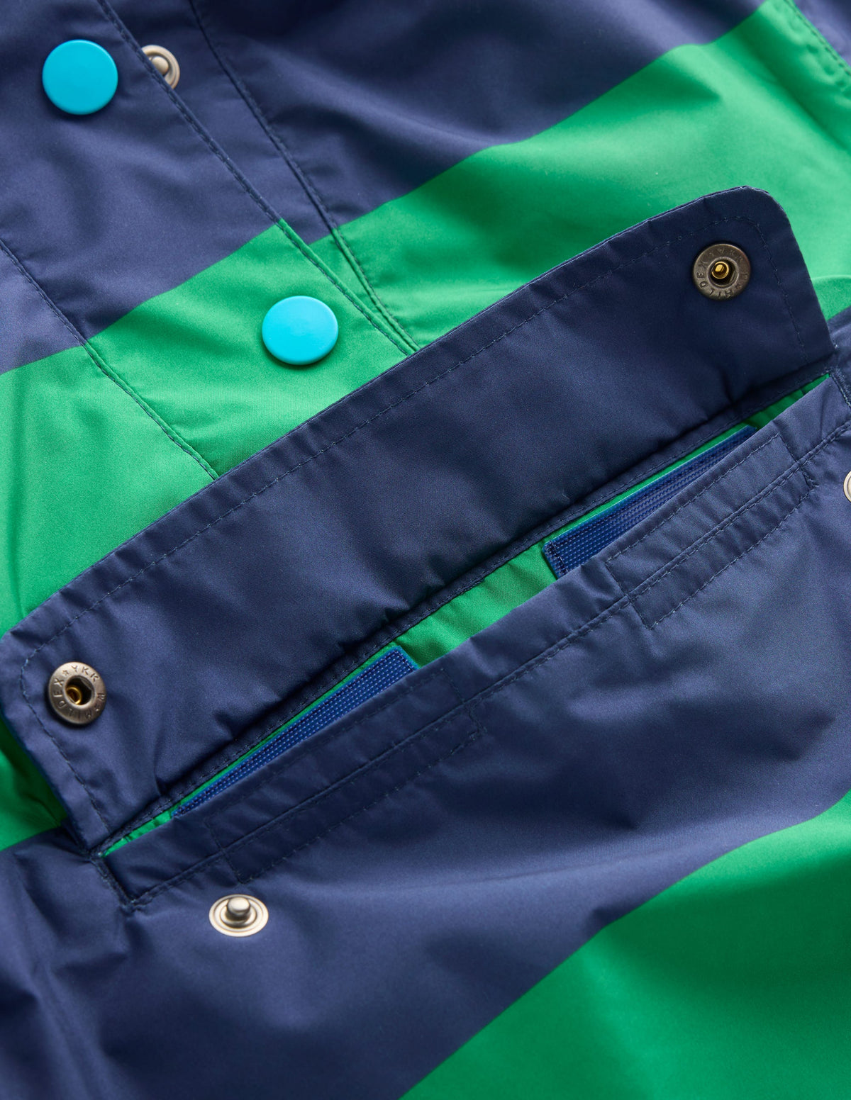 Veste de pluie à enfiler-Rayé Vert - Image 3