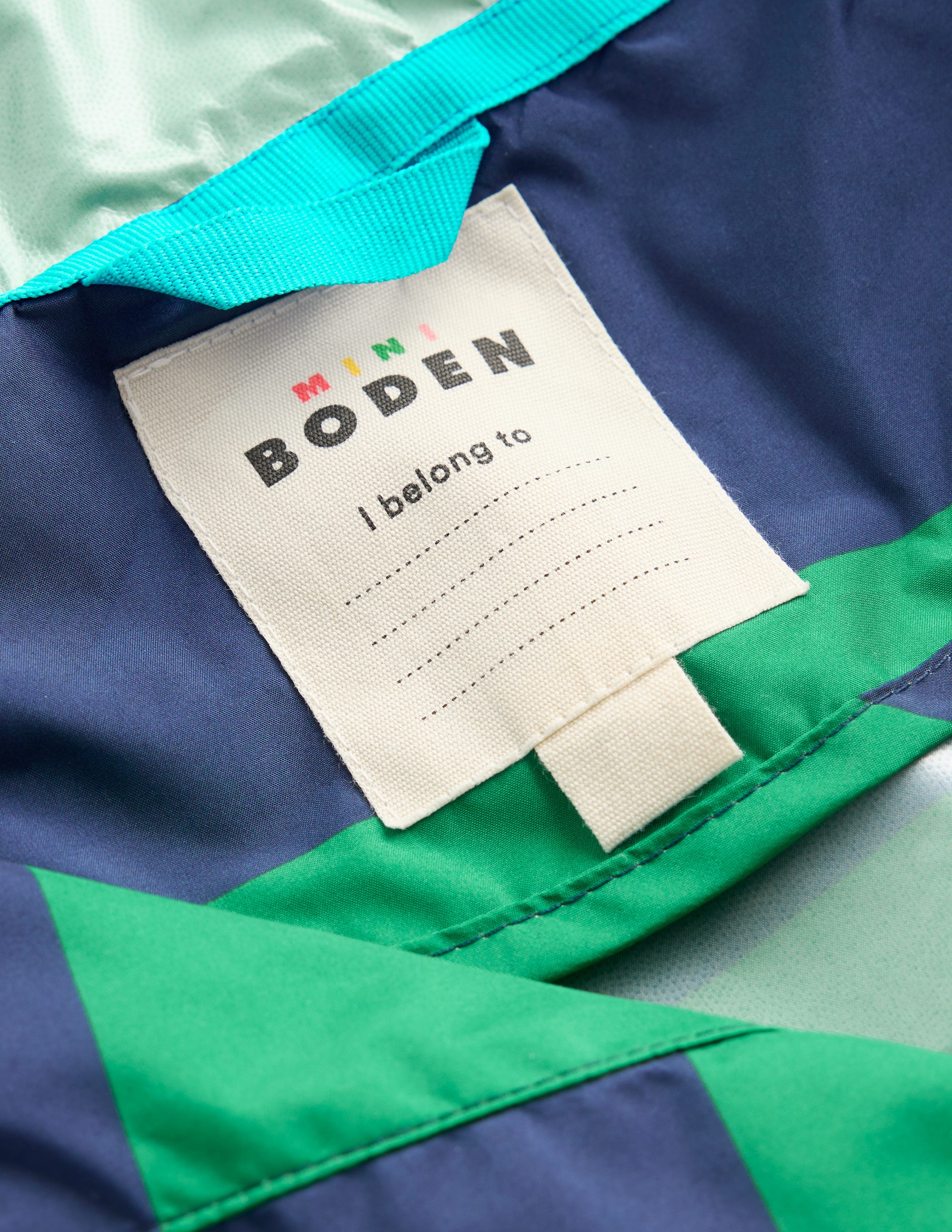 Veste de pluie à enfiler-Rayé Vert - Image 4