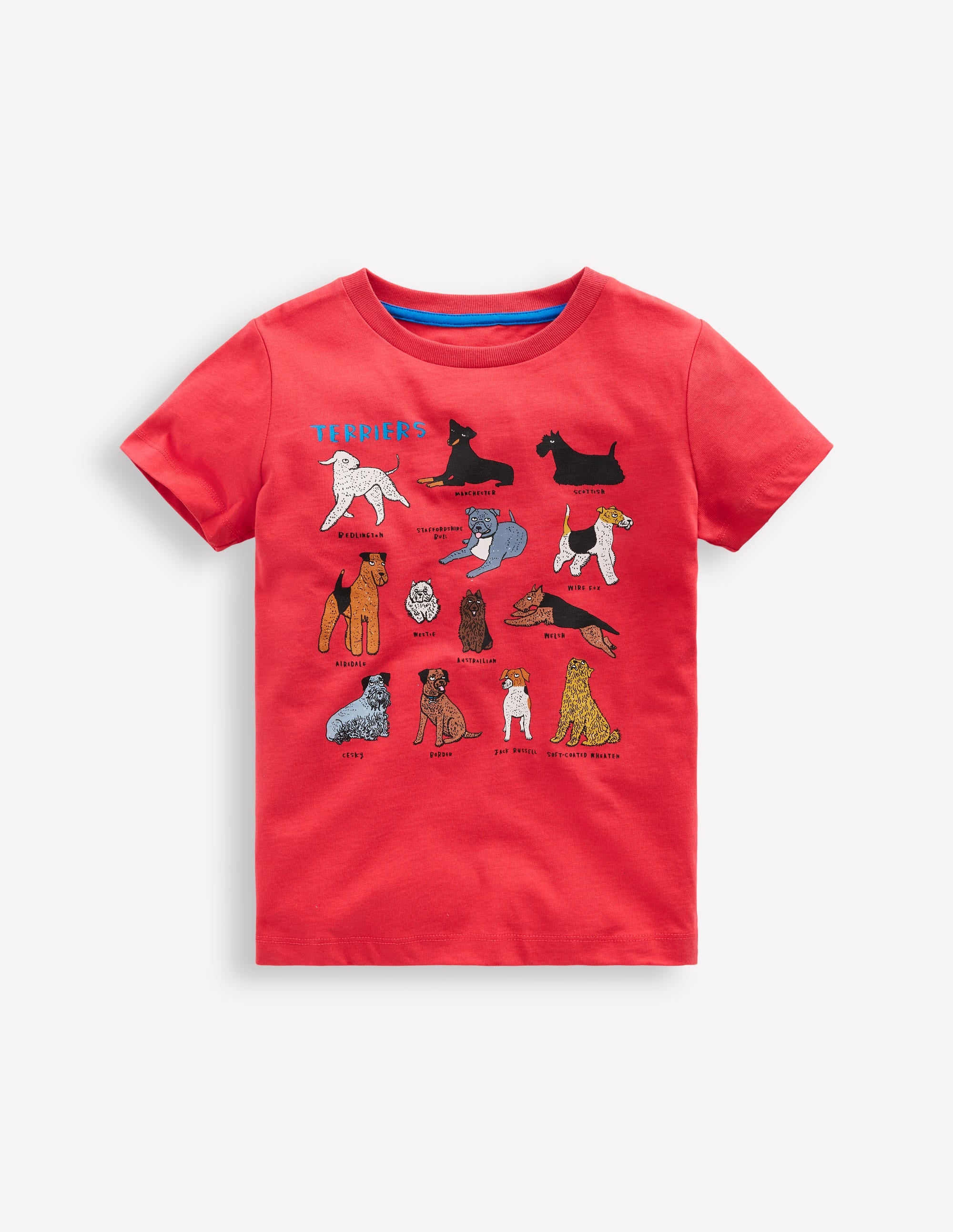 T-Shirt mit Grafik-Kirschtomaten-Rot Hunde - Image 1