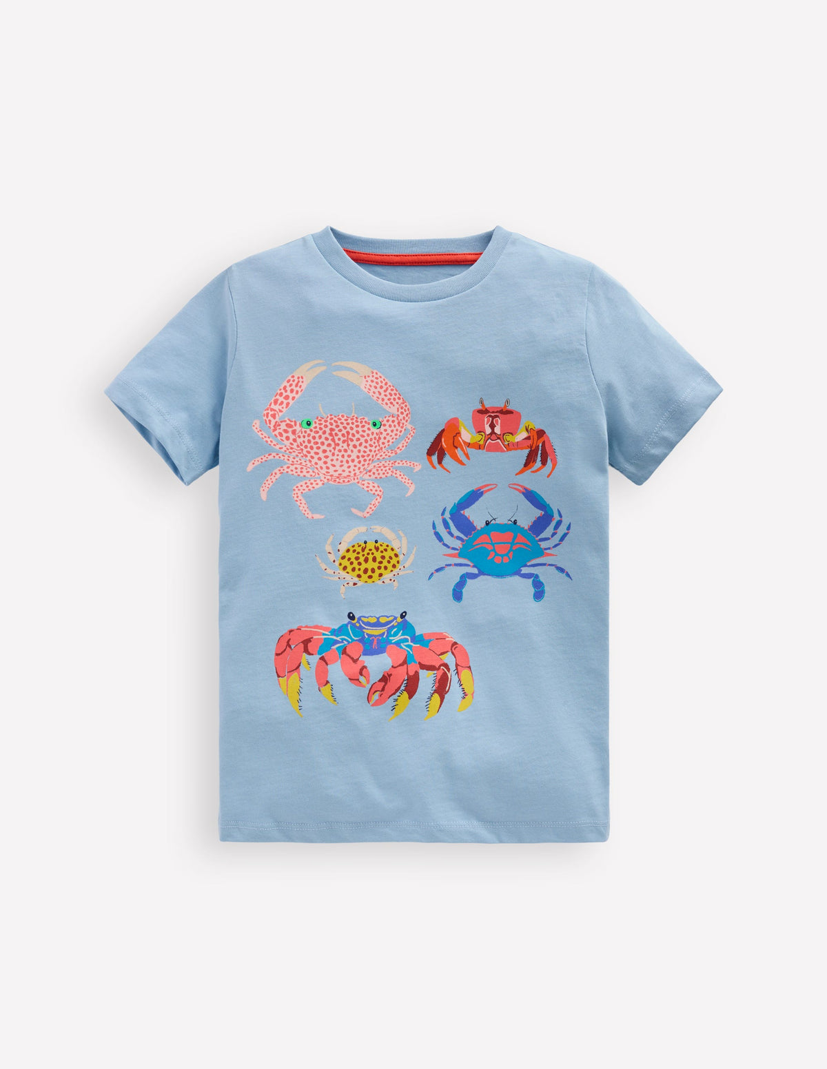 T-Shirt mit Grafik-Vintage-Blau Krebse - Image 1