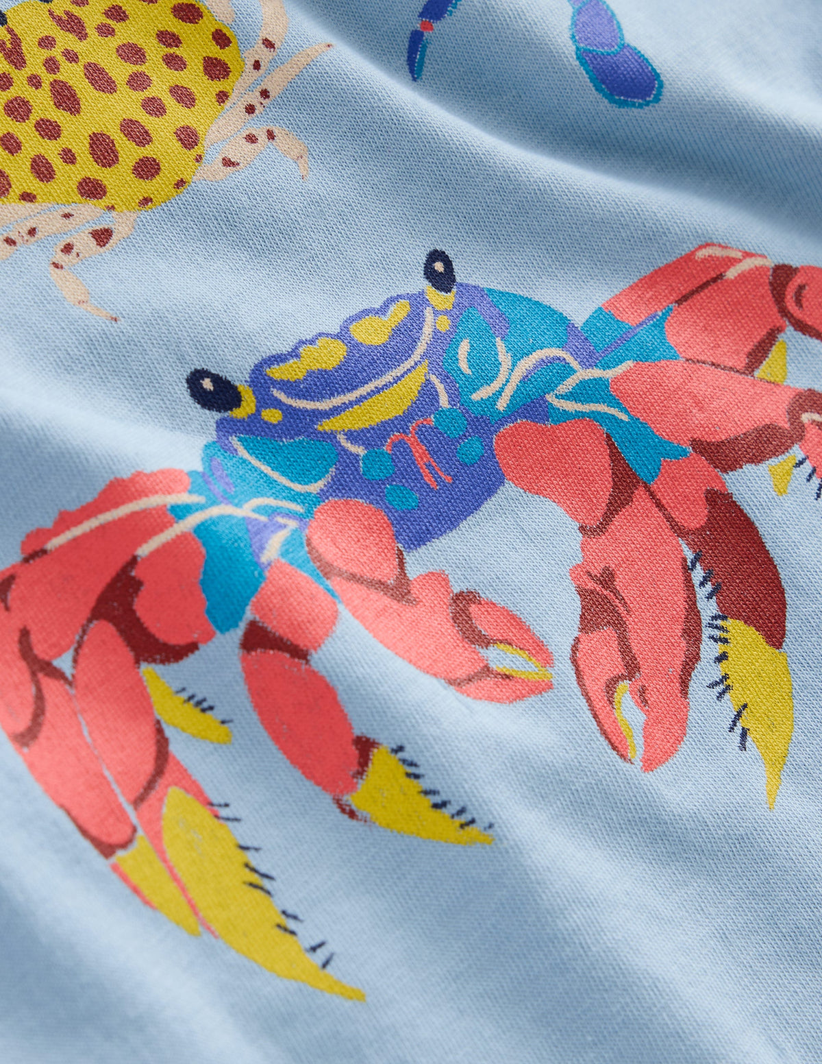 T-Shirt mit Grafik-Vintage-Blau Krebse - Image 3