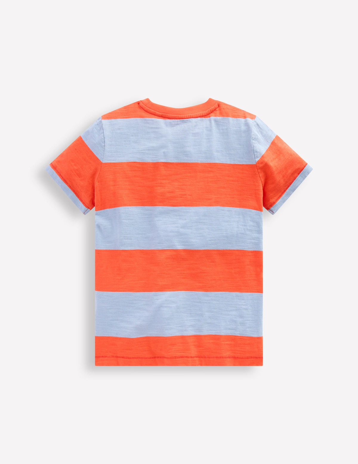 T-Shirt für den Alltag-Mandarinenorange/Gletscher Streifen - Image 2