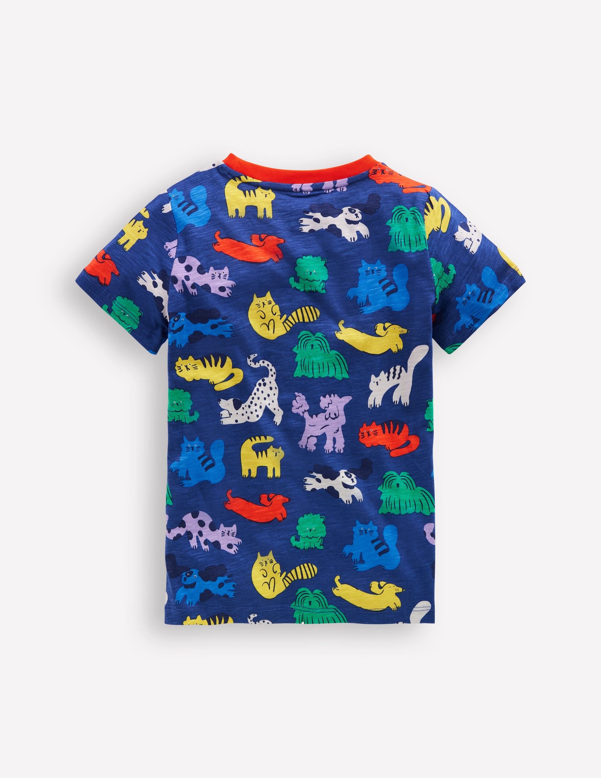 T-Shirt mit durchgehendem Muster-Regenbogen Haustiere - Image 2