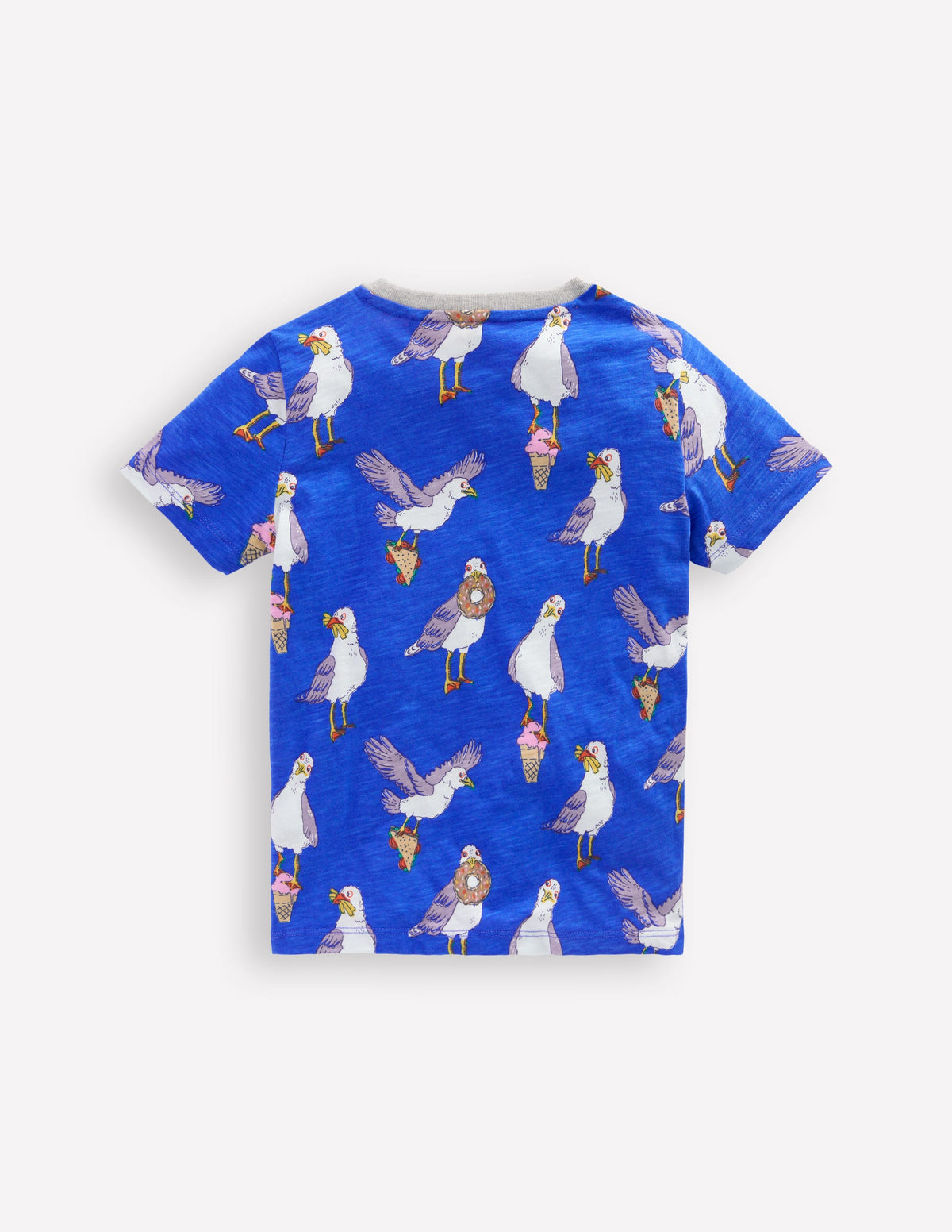 T-Shirt mit durchgehendem Muster-Galerieblau Möwen - Image 2
