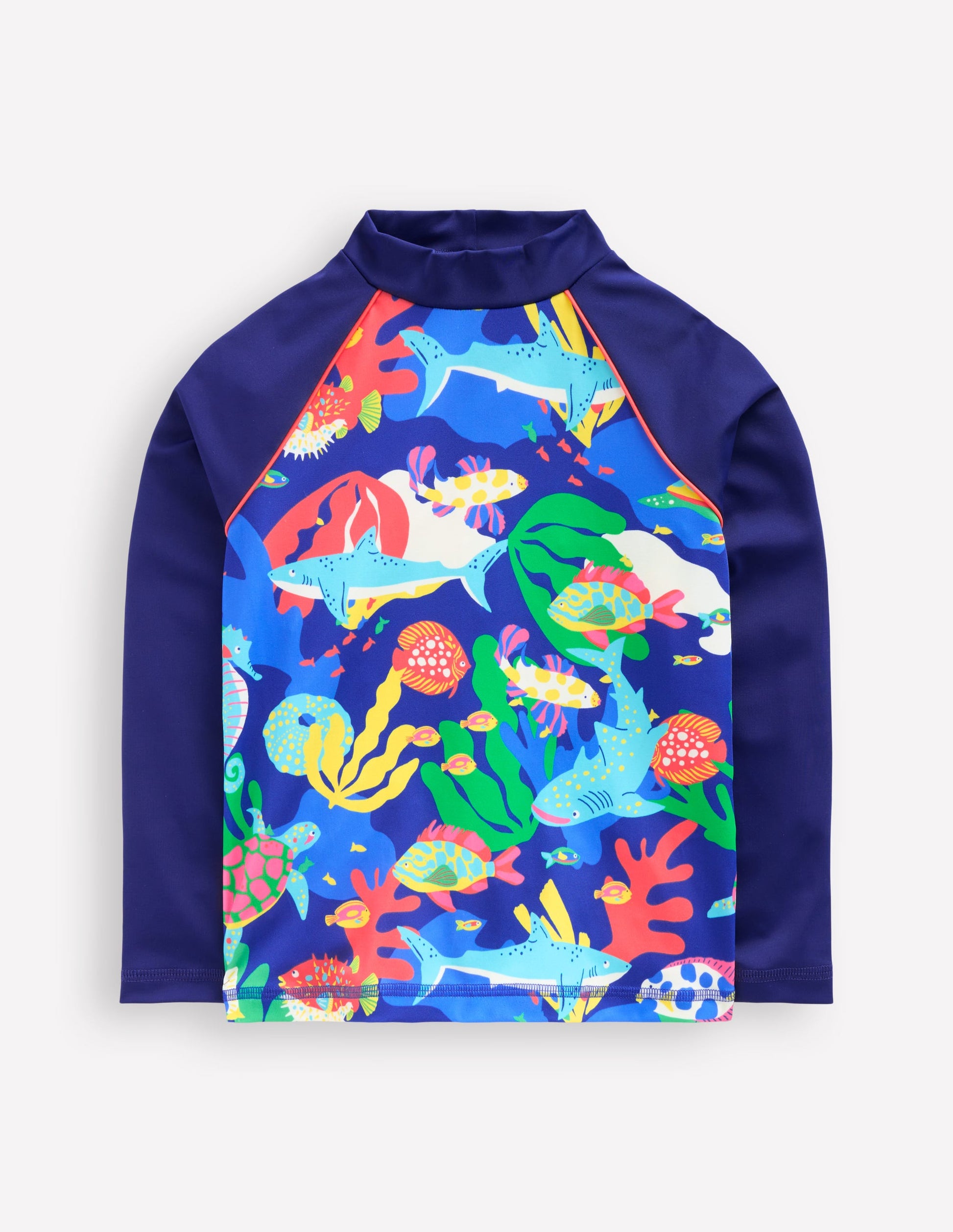 Rash Top mit Logo-Bunt, Korallenriff-1