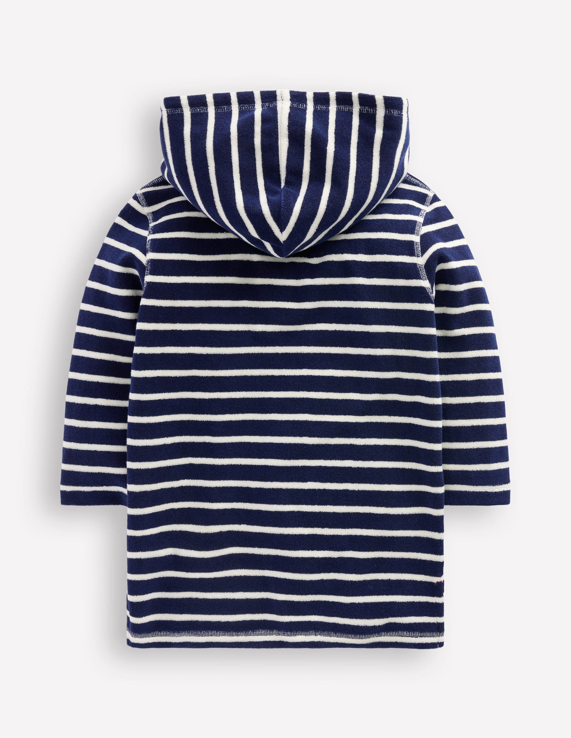 Frottee-Badeponcho mit Applikation-Schuluniform-Navy, Haie-2