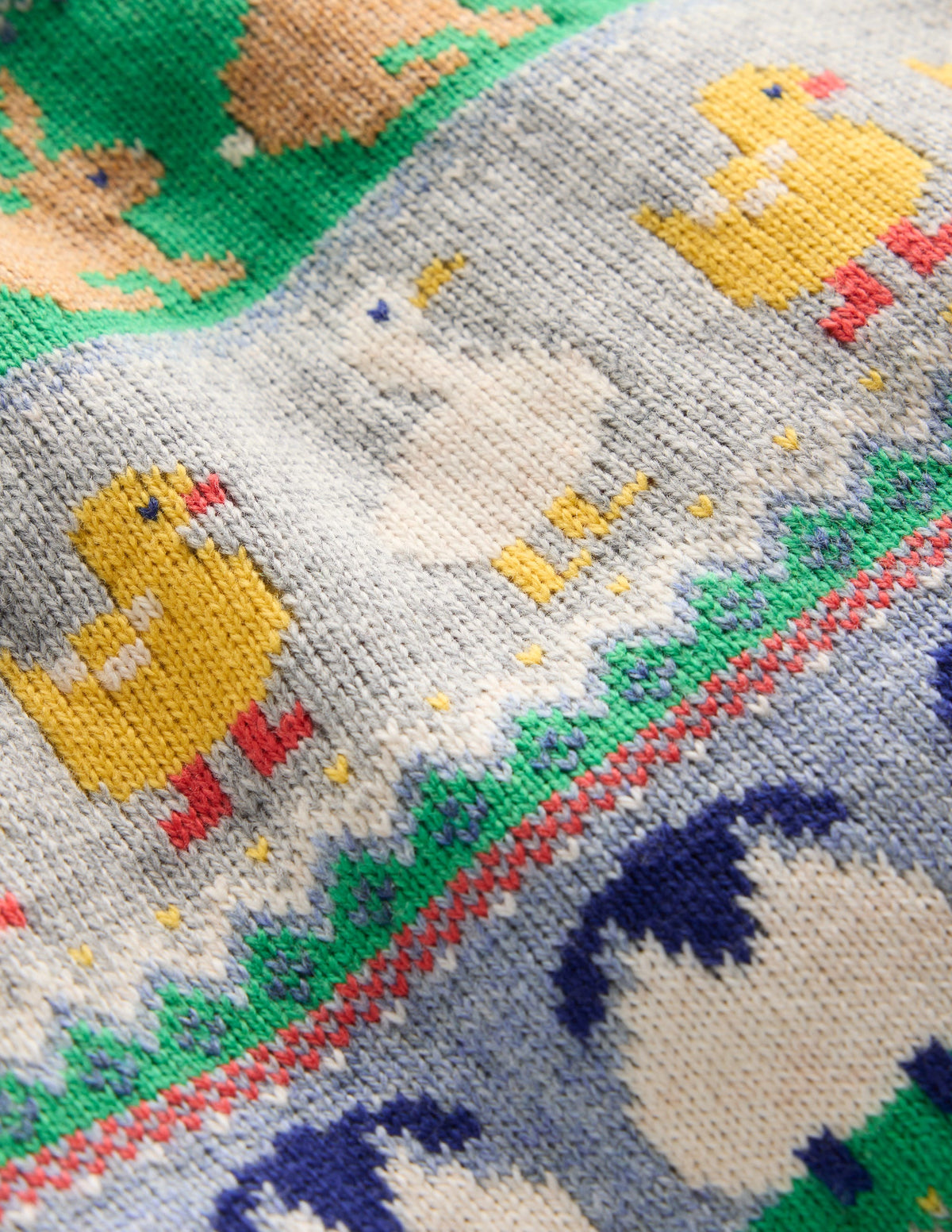 Fair Isle Jumper-Grey Marl Easter - Image 3