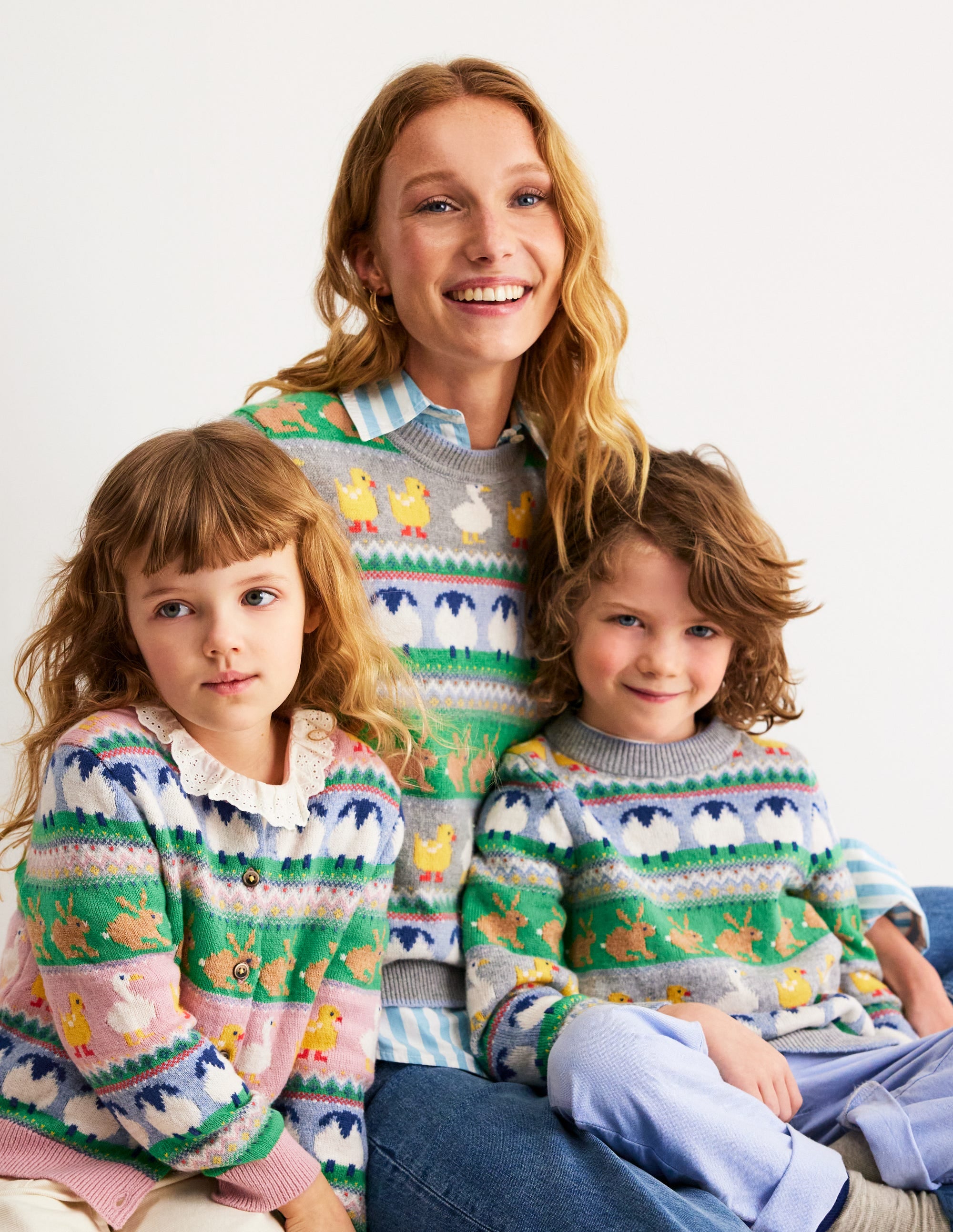 Fair Isle Jumper-Grey Marl Easter - Image 5