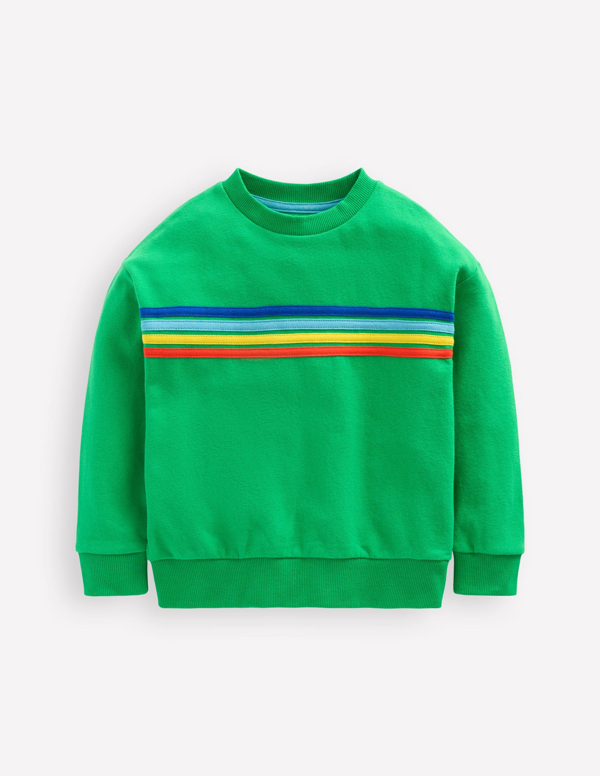 Rainbow Sweatshirt-Sapling Green-1