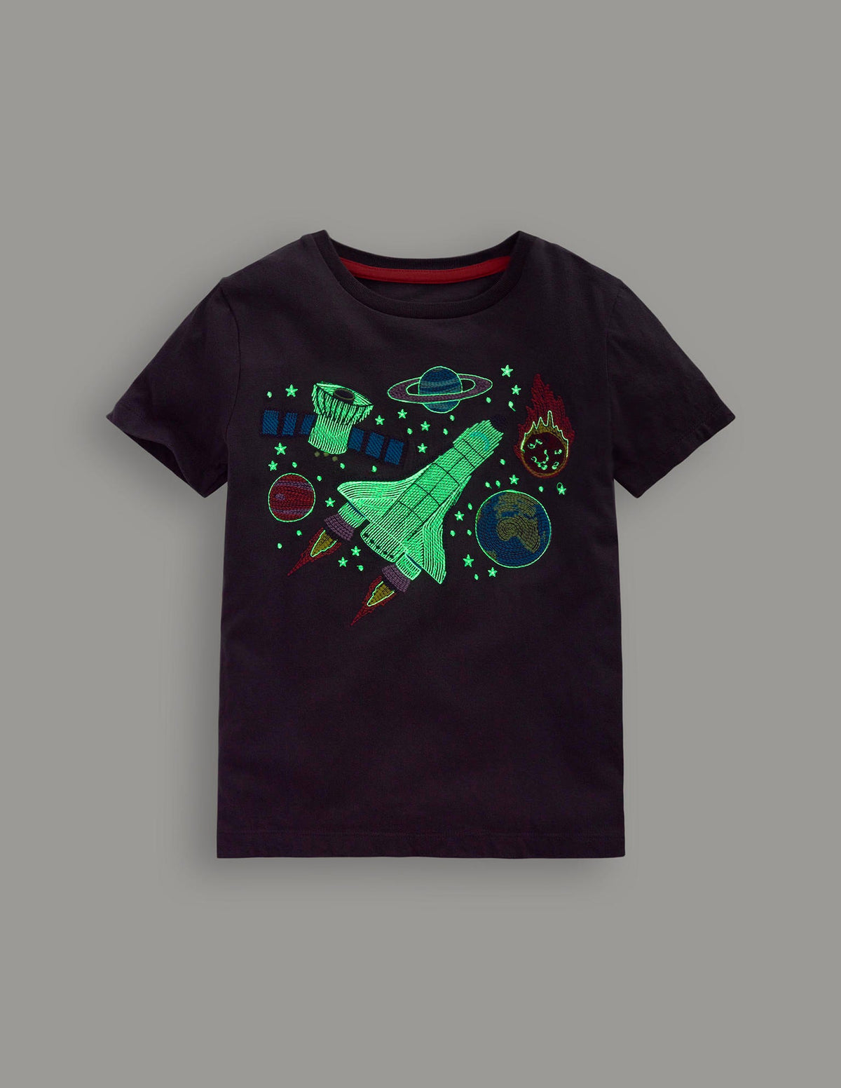 Glow Superstitch T-Shirt-Robot Blue Space-4