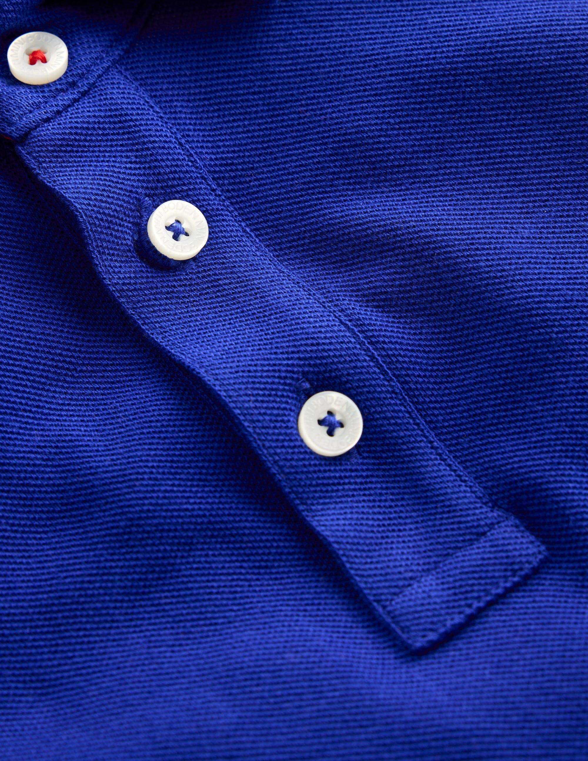 Piqué Polo Shirt-Bright Blue - Image 3