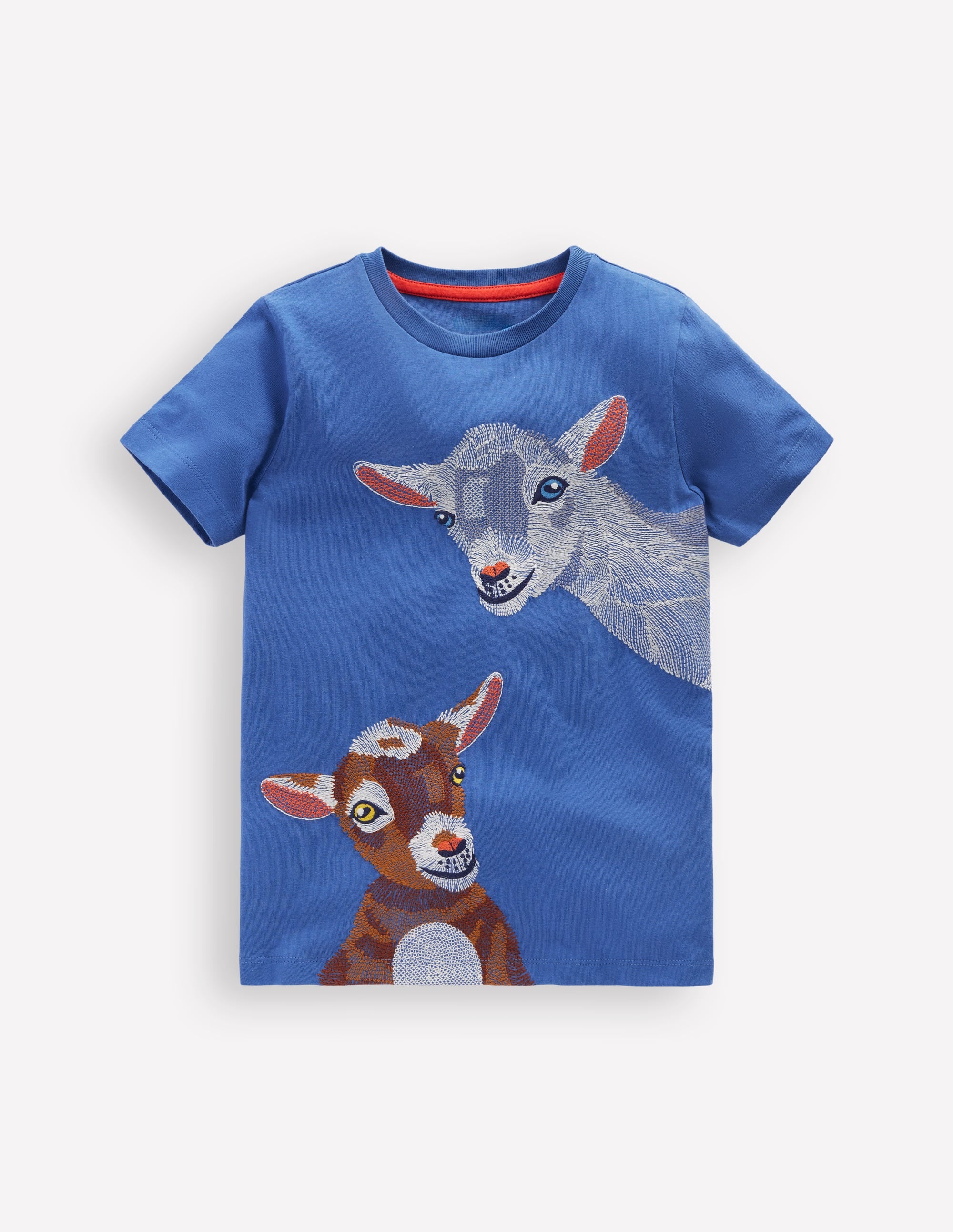 T-Shirt mit Superstitch-Design-Blauhäher Ziege - Image 1