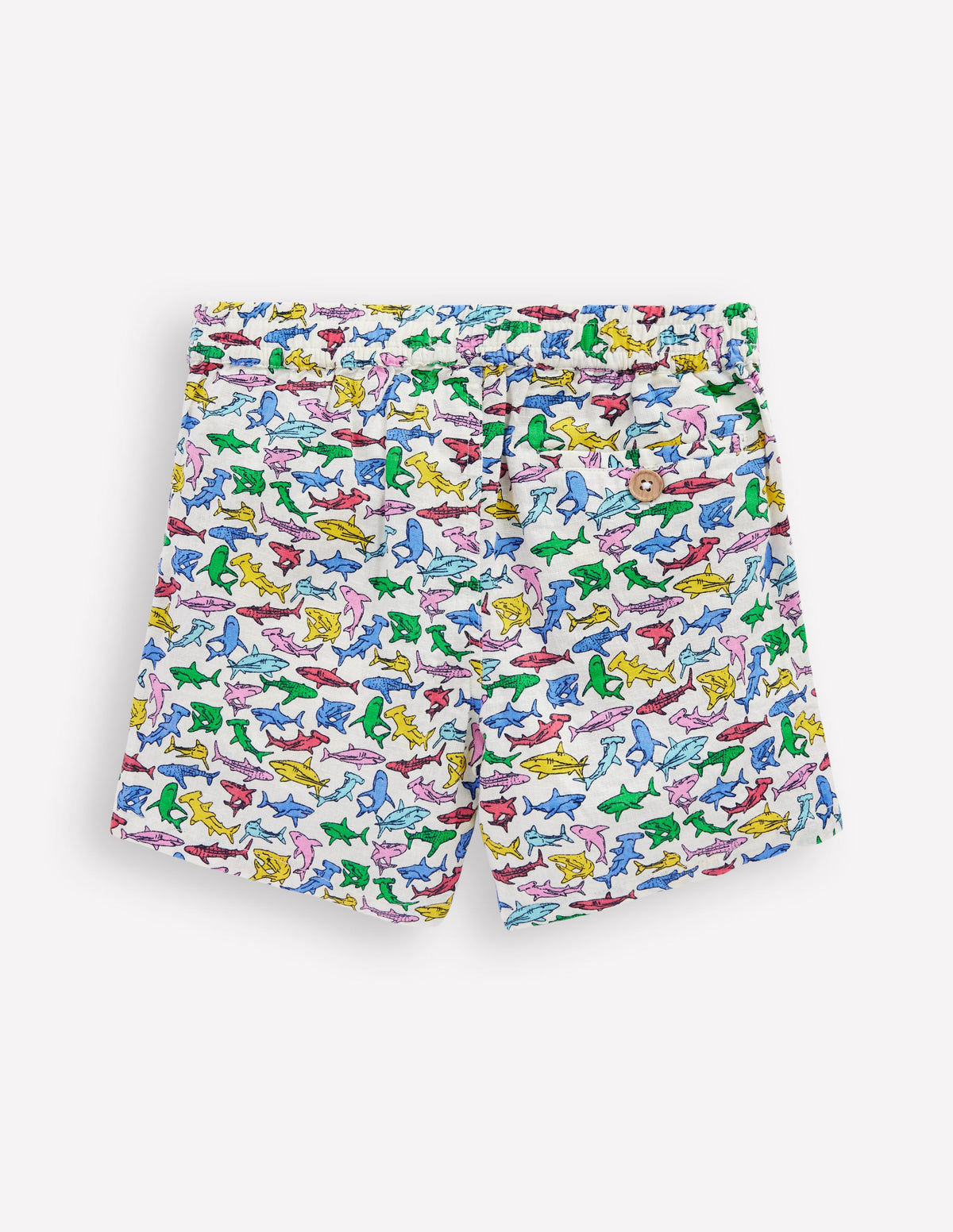 Shorts aus Baumwollleinen-Bunt Winzige Haie - Image 2