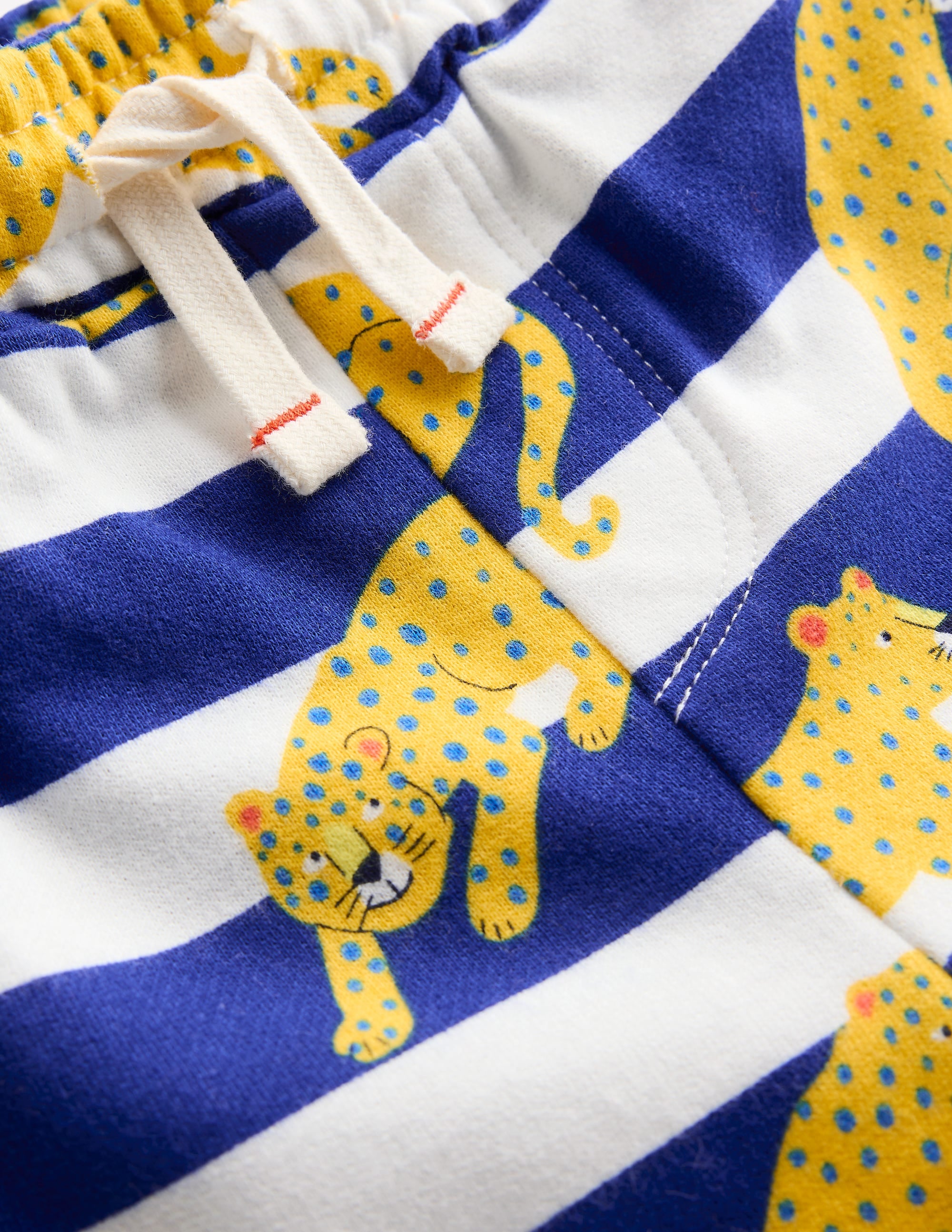 Short imprimé-Rayé léopard bleu vif - Image 3