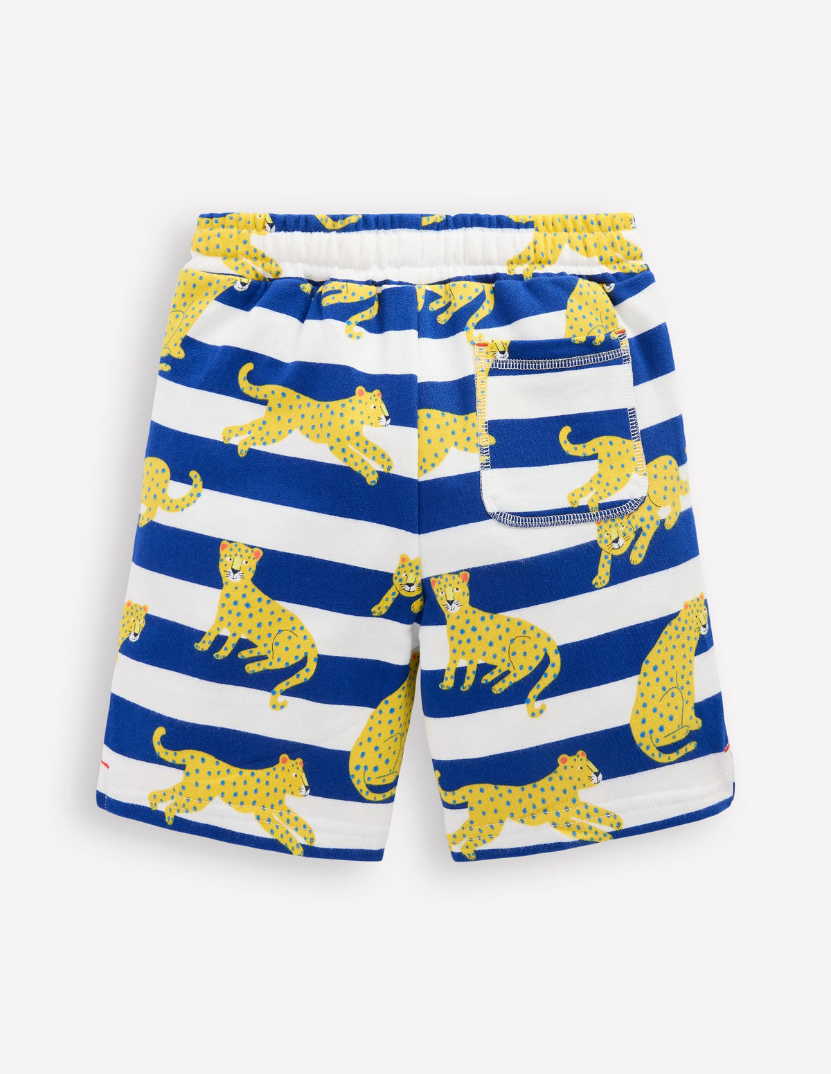 Short imprimé-Rayé léopard bleu vif - Image 1