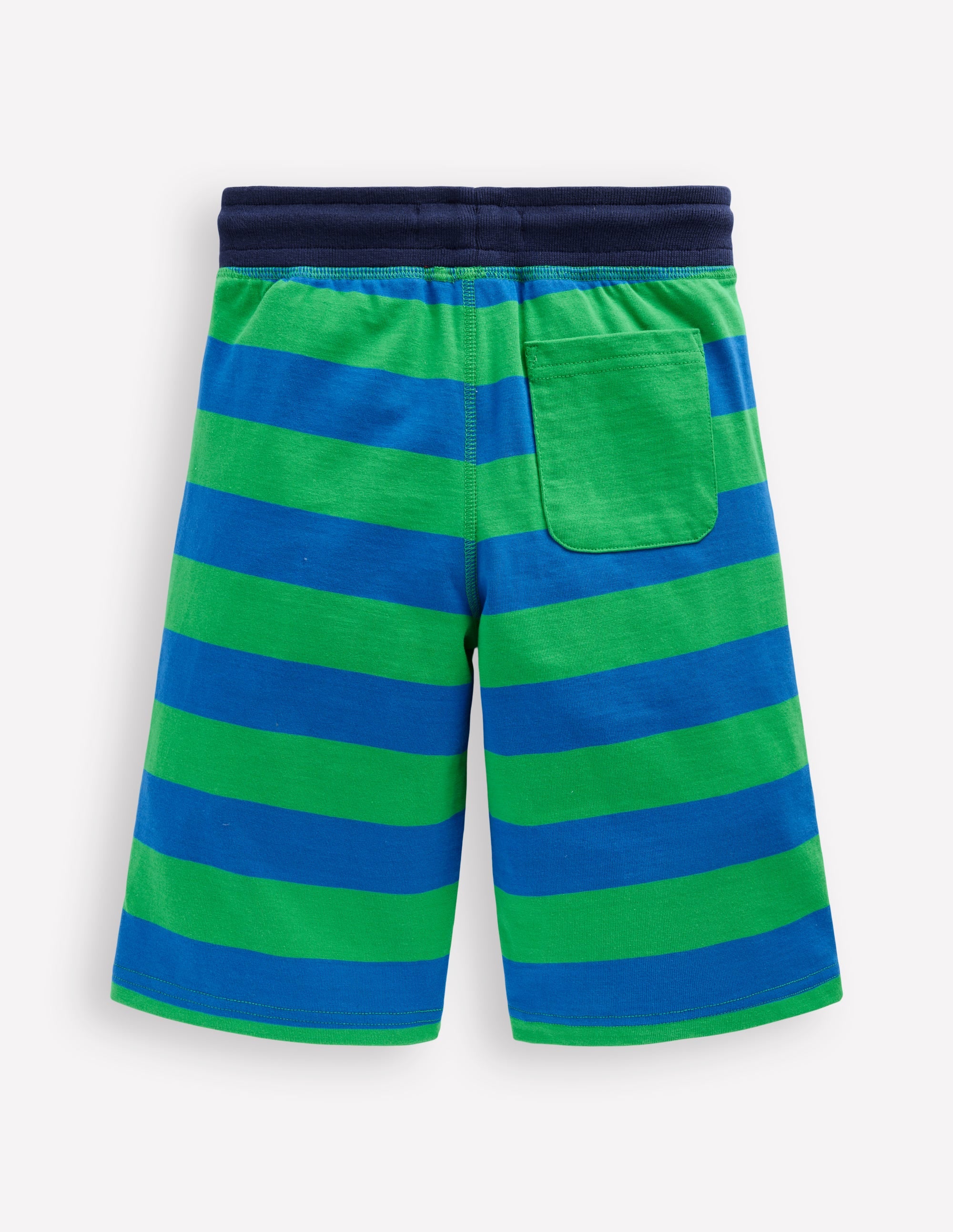 Short baggy en jersey-Vert printemps/bleu martin-pêcheur - Image 2