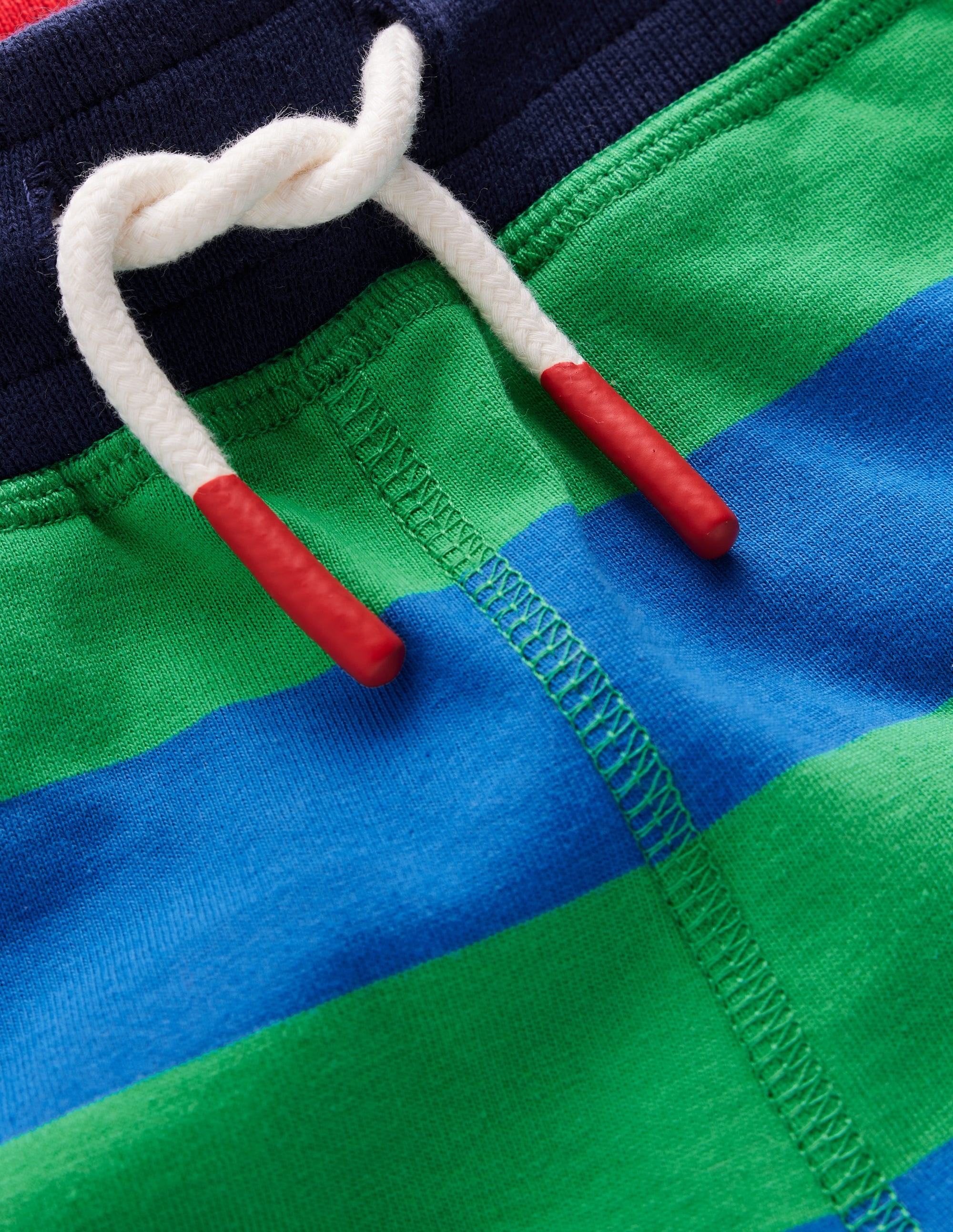 Short baggy en jersey-Vert printemps/bleu martin-pêcheur - Image 3