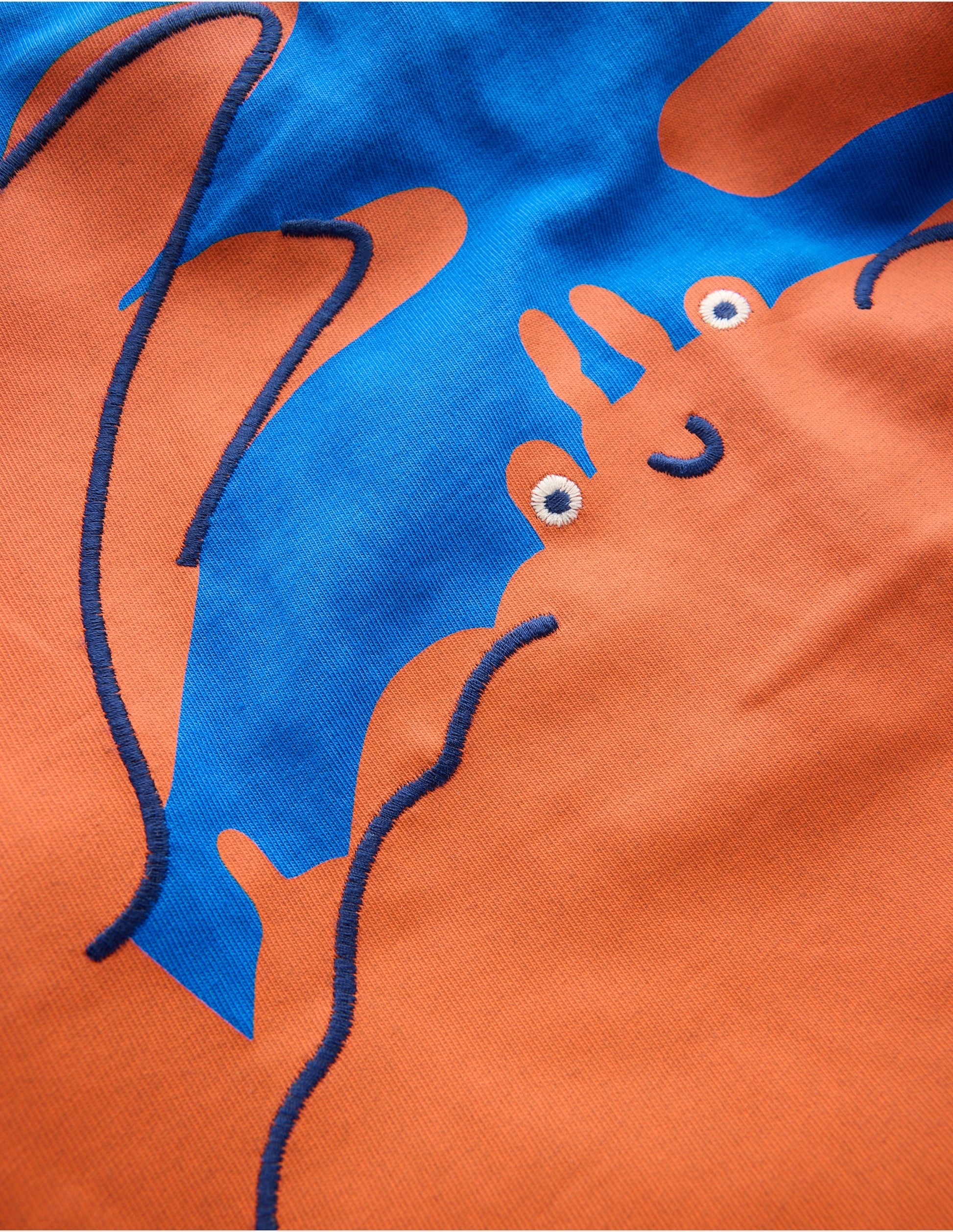 T-shirt graphique fun-Crabe bleu martin-pêcheur-3