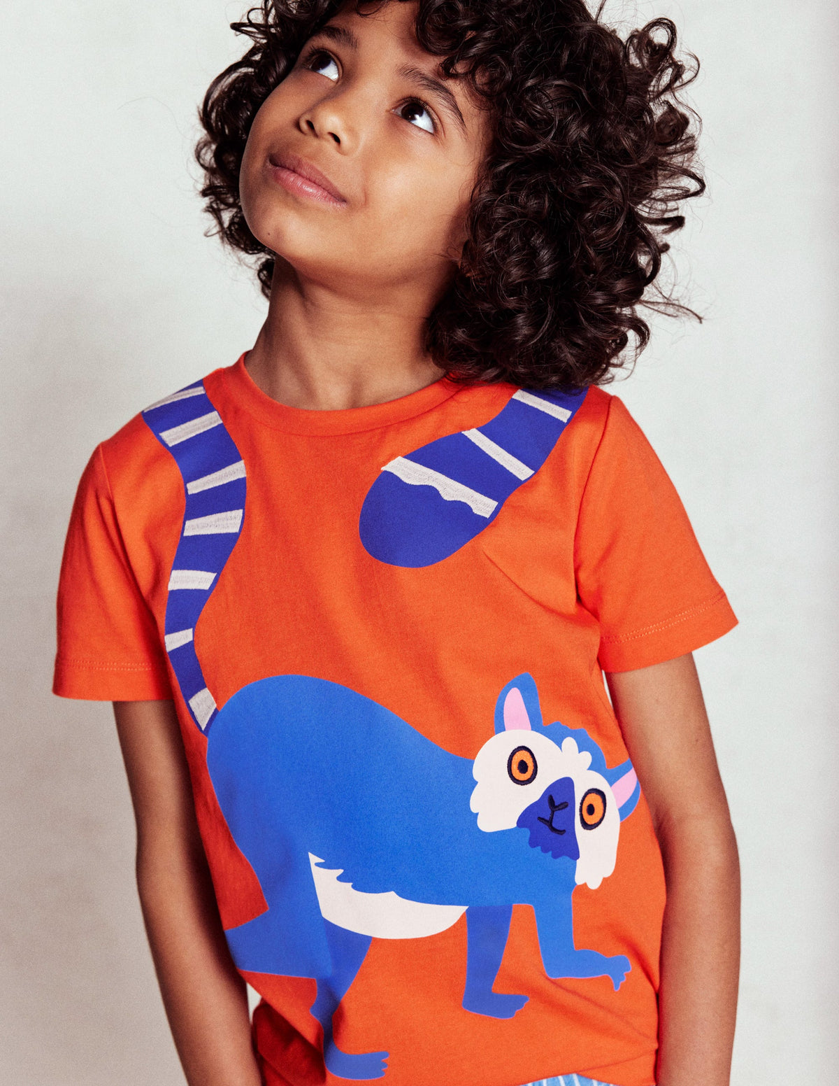 Fun Graphic T-shirt-Vermillion Orange Limur - Image 4