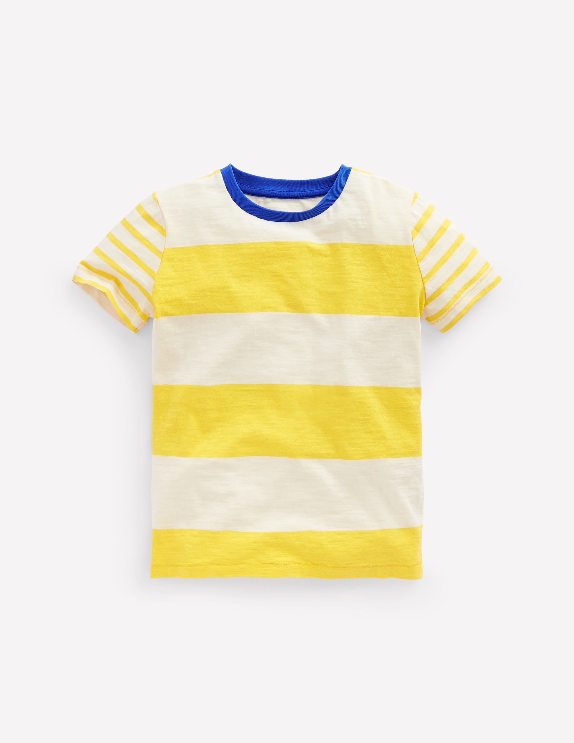 T-Shirt für den Alltag-Ananasgelb/Naturweiß Bunt - Image 1