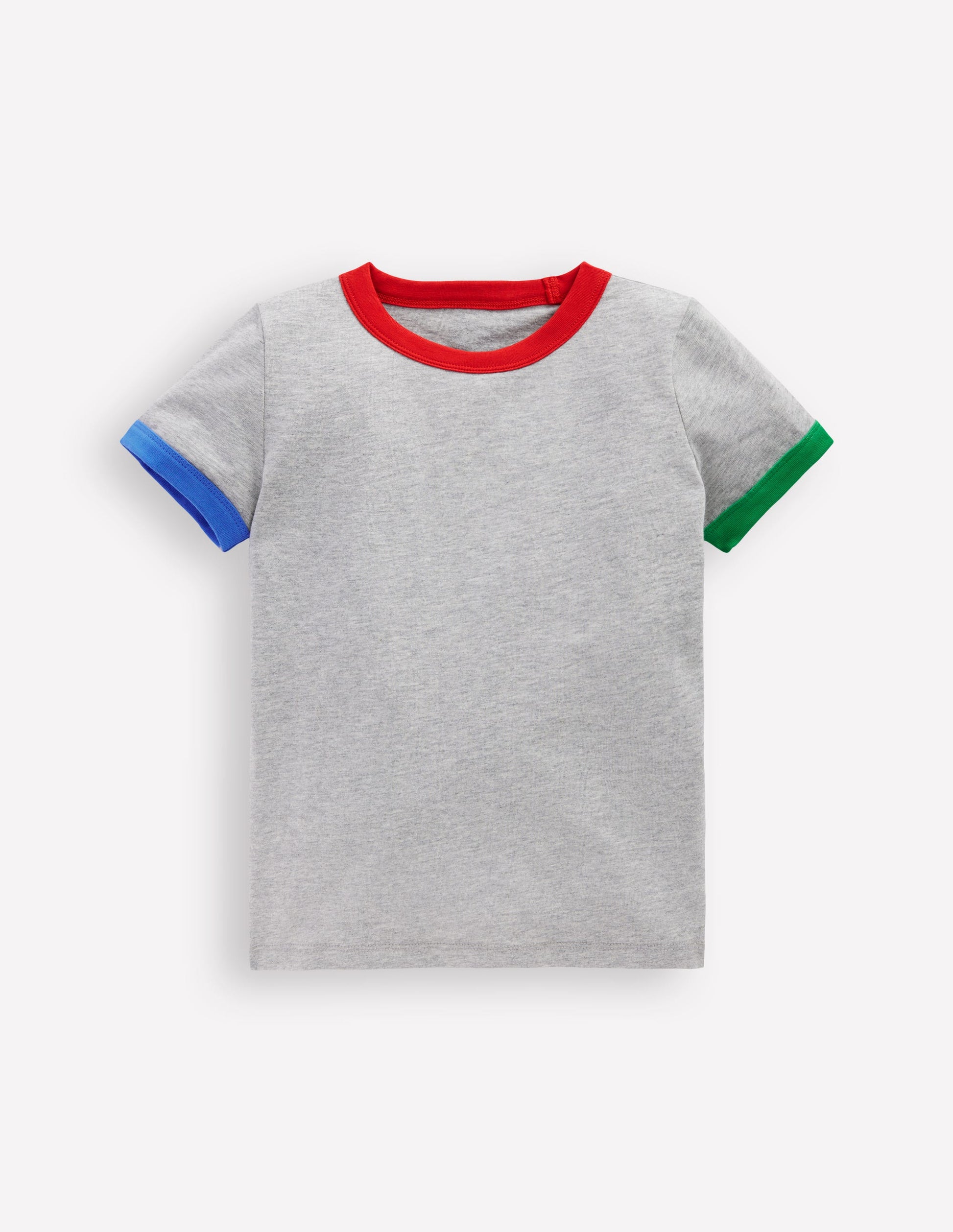Ringer-T-Shirt-Grau Meliert-1
