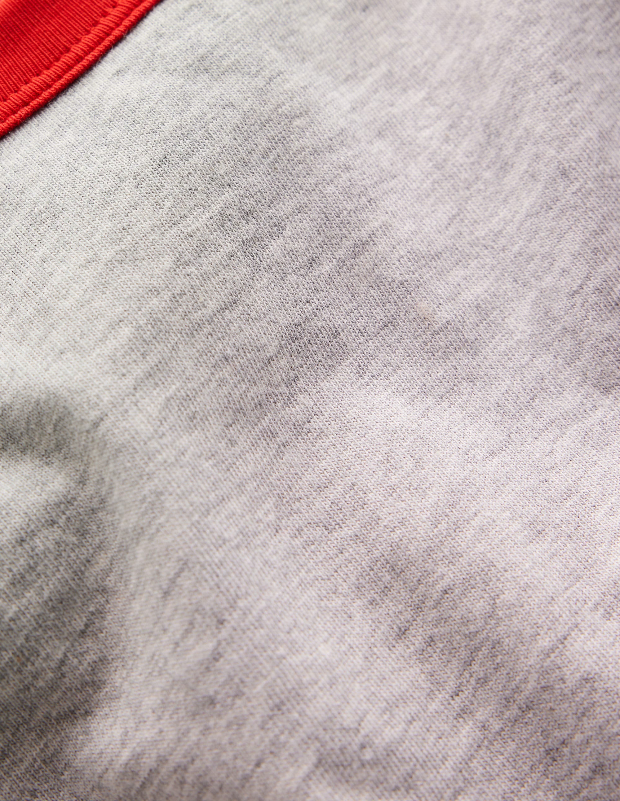 Ringer-T-Shirt-Grau Meliert - Image 3