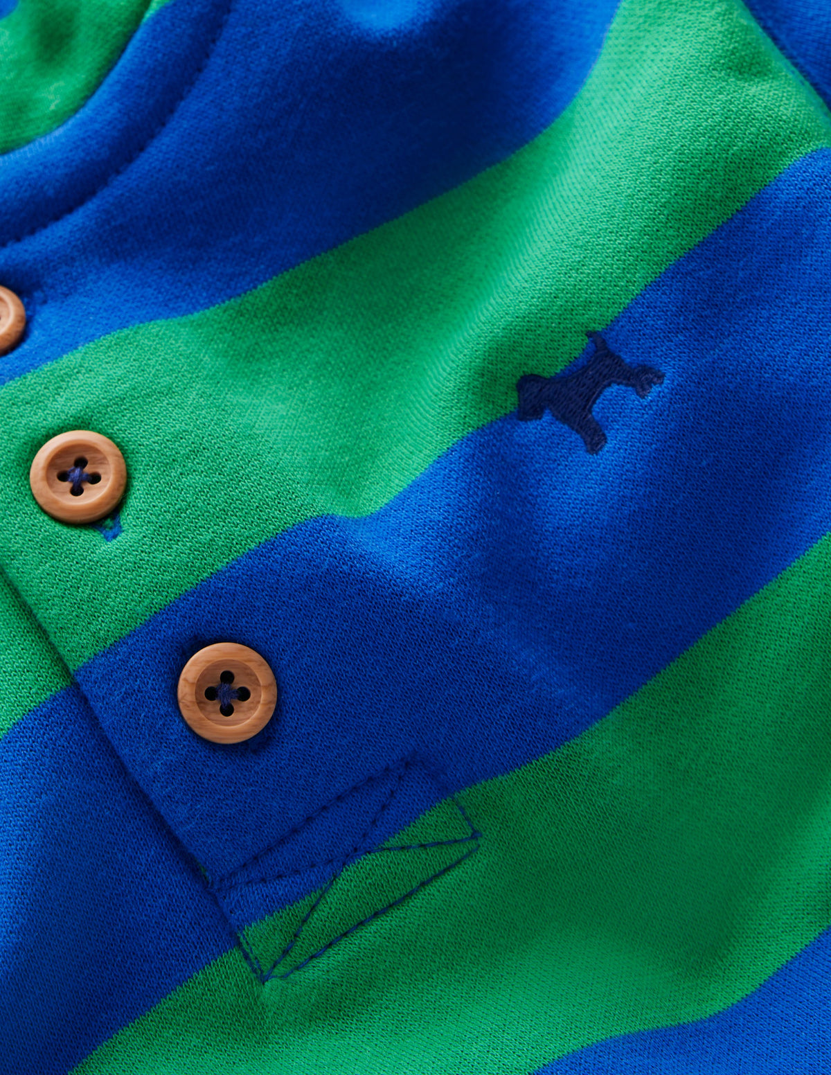 Button-Down-Kapuzenpullover-Setzlingsgrün/Eisvogelblau - Image 3