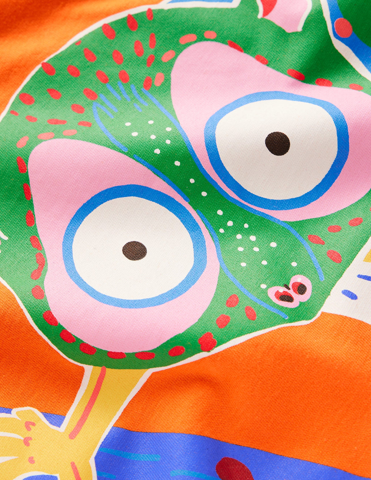 Im Dunkeln leuchtendes T-Shirt-Tonorange Dschungelbaby-3