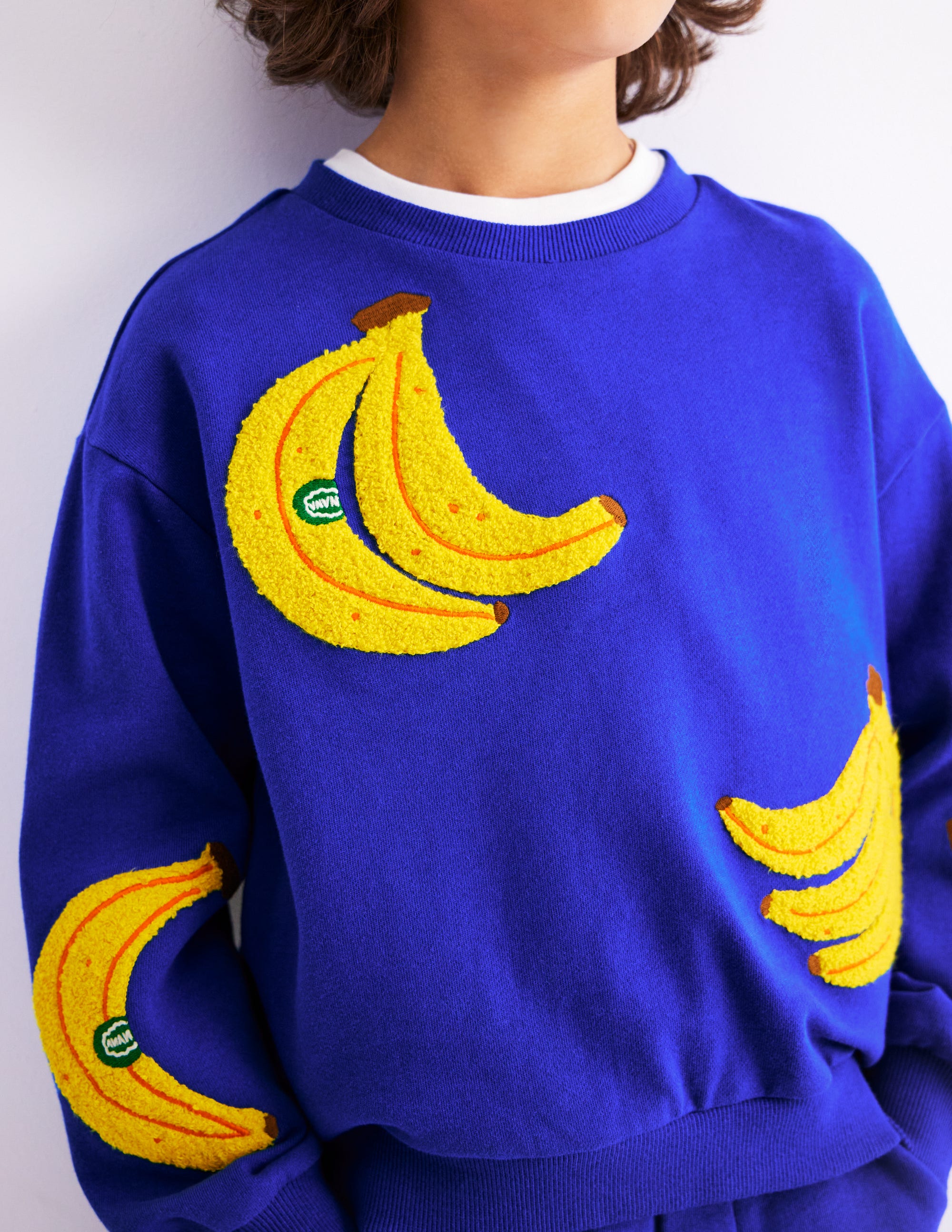 Sweat fun-Banane bleu connecté - Image 1