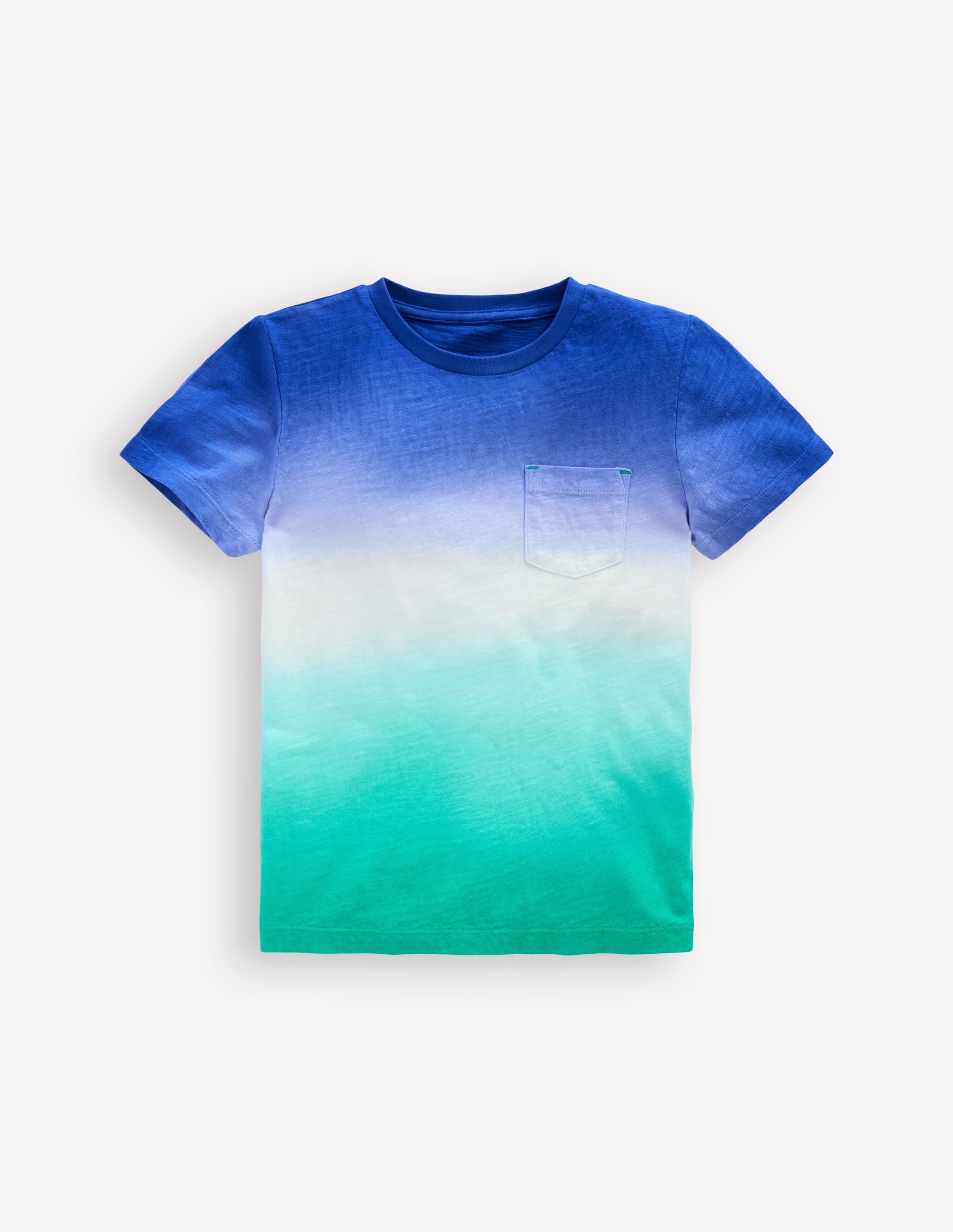 T-Shirt mit Batikmuster-Leuchtendes Blau/Aquamarinblau - Image 1