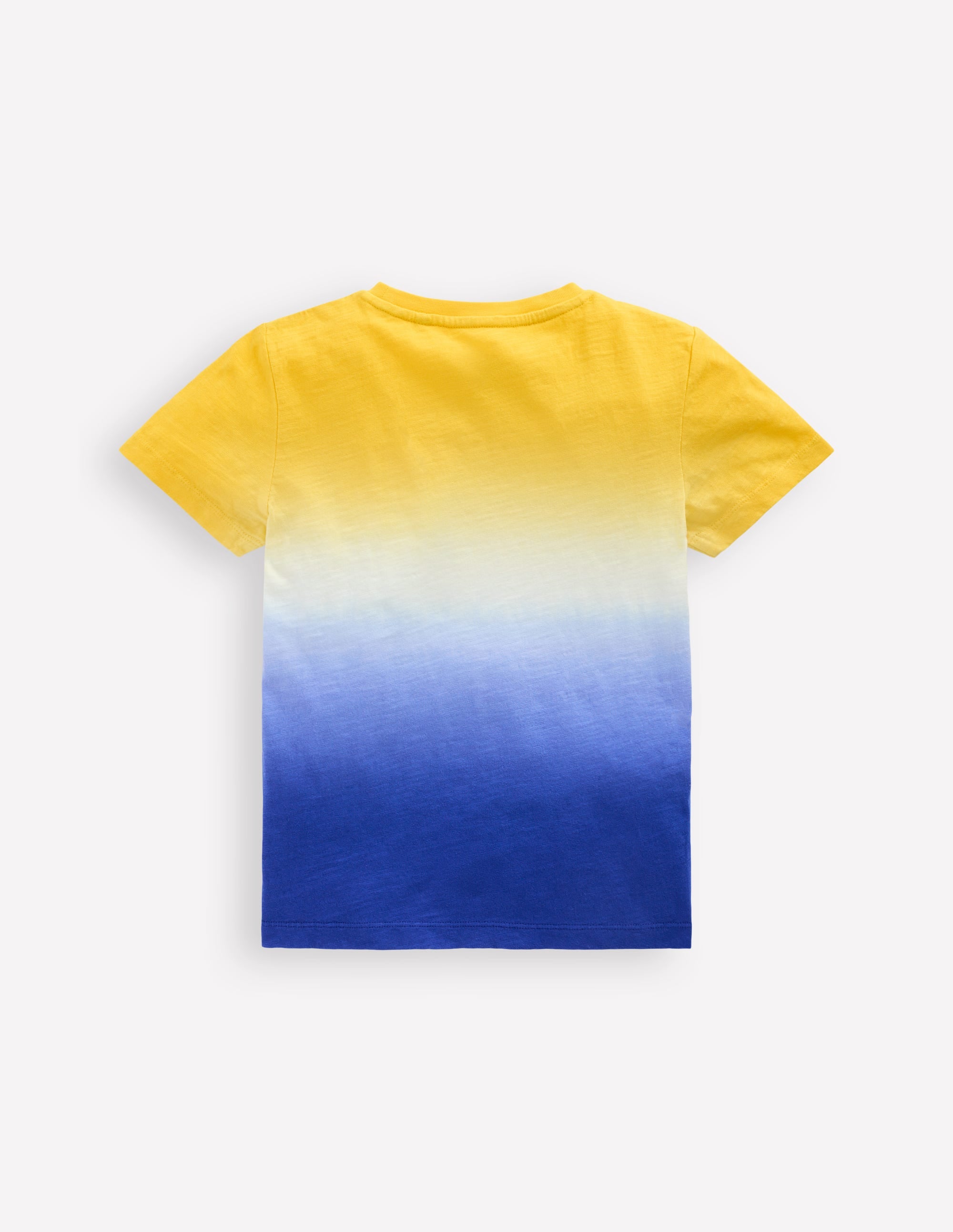 T-shirt tie and dye-Jaune ananas/bleu vif - Image 2
