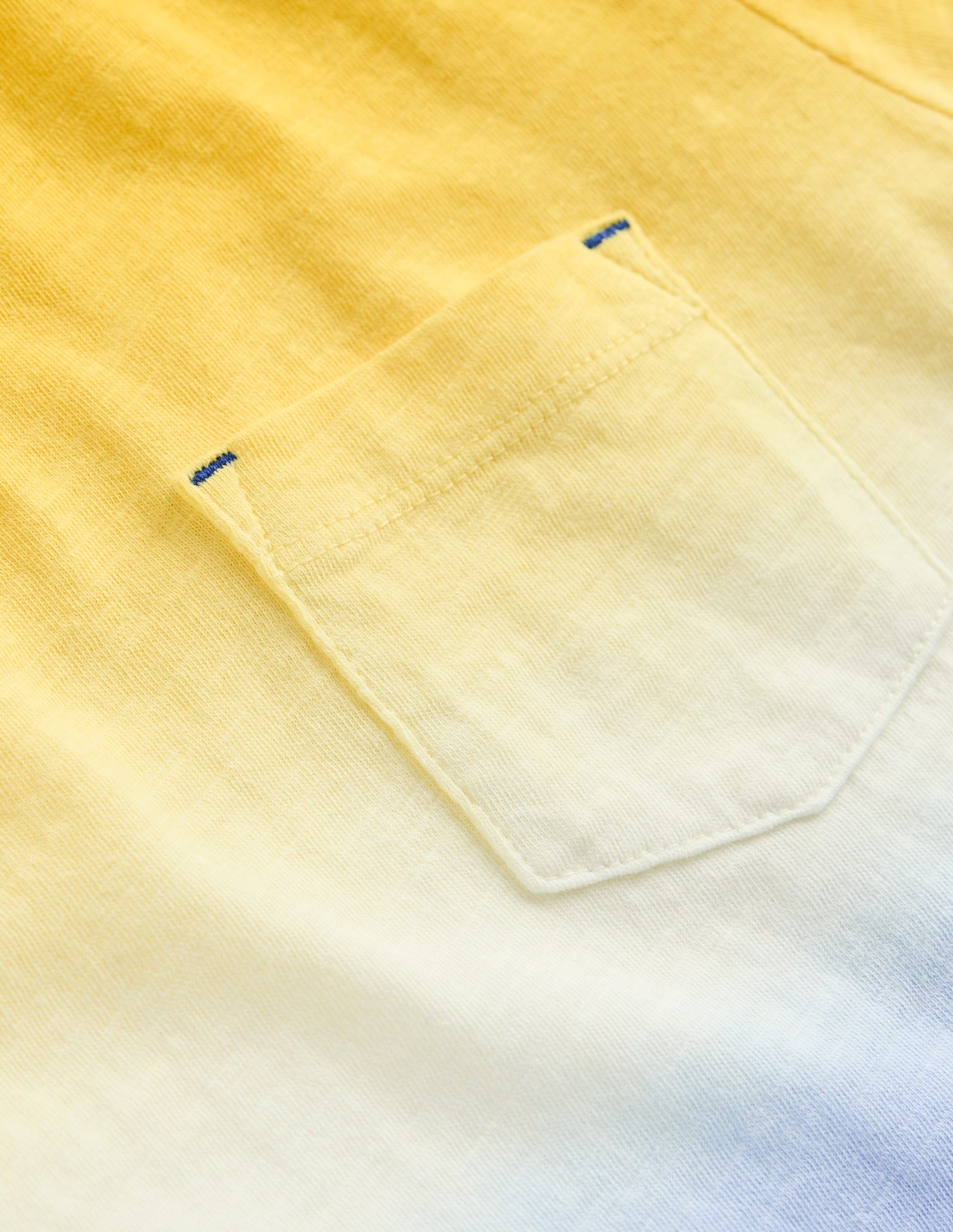 T-shirt tie and dye-Jaune ananas/bleu vif-3