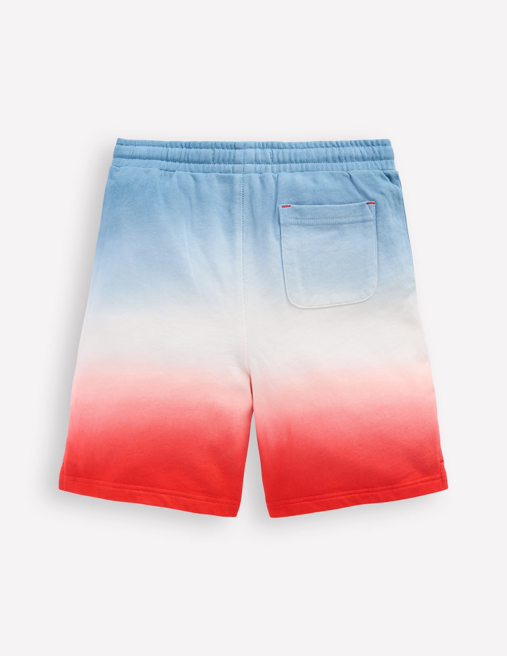 Shorts mit Batikmuster-Gletscherblau und Orange - Image 2