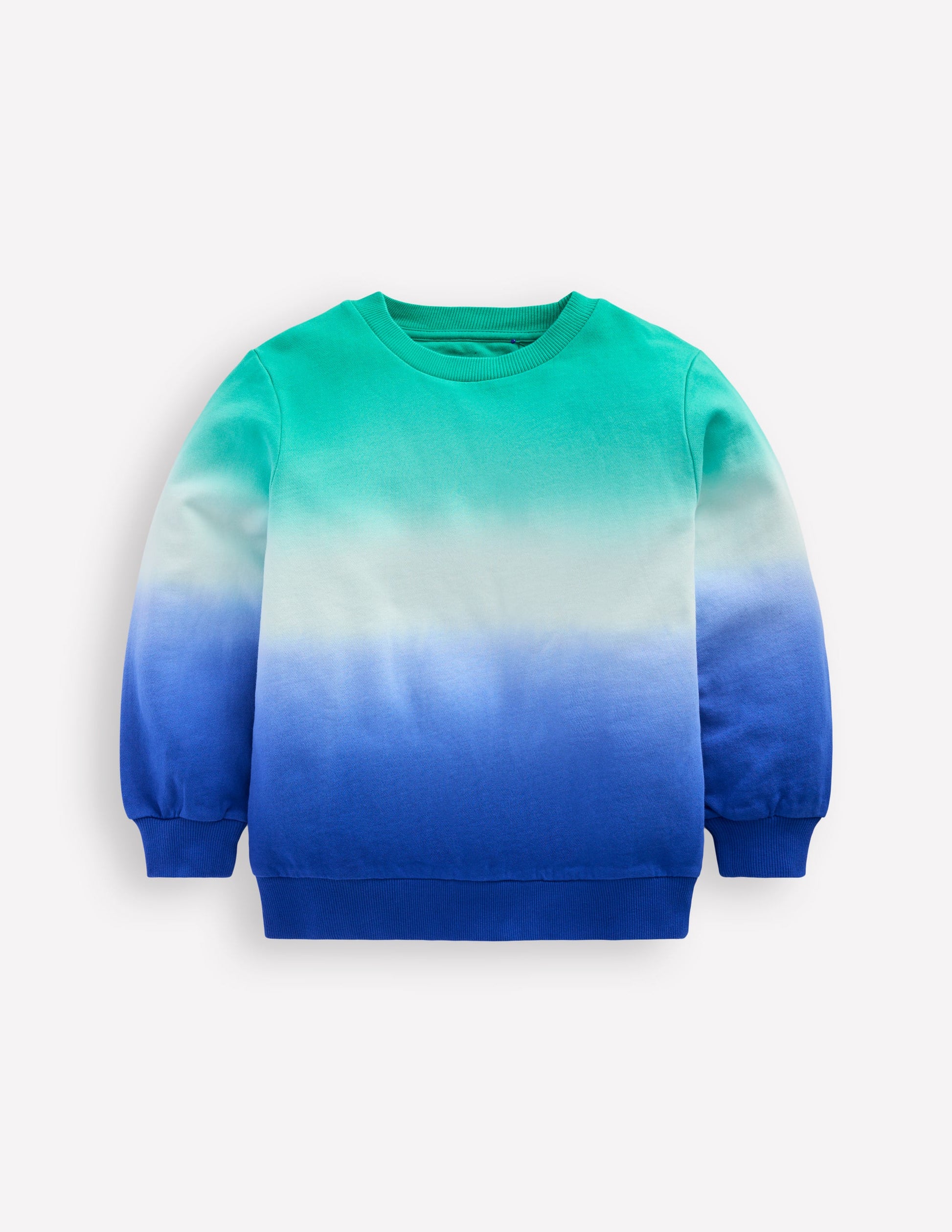 Batik-Sweatshirt-Leuchtendes Blau/Aquamarinblau-1