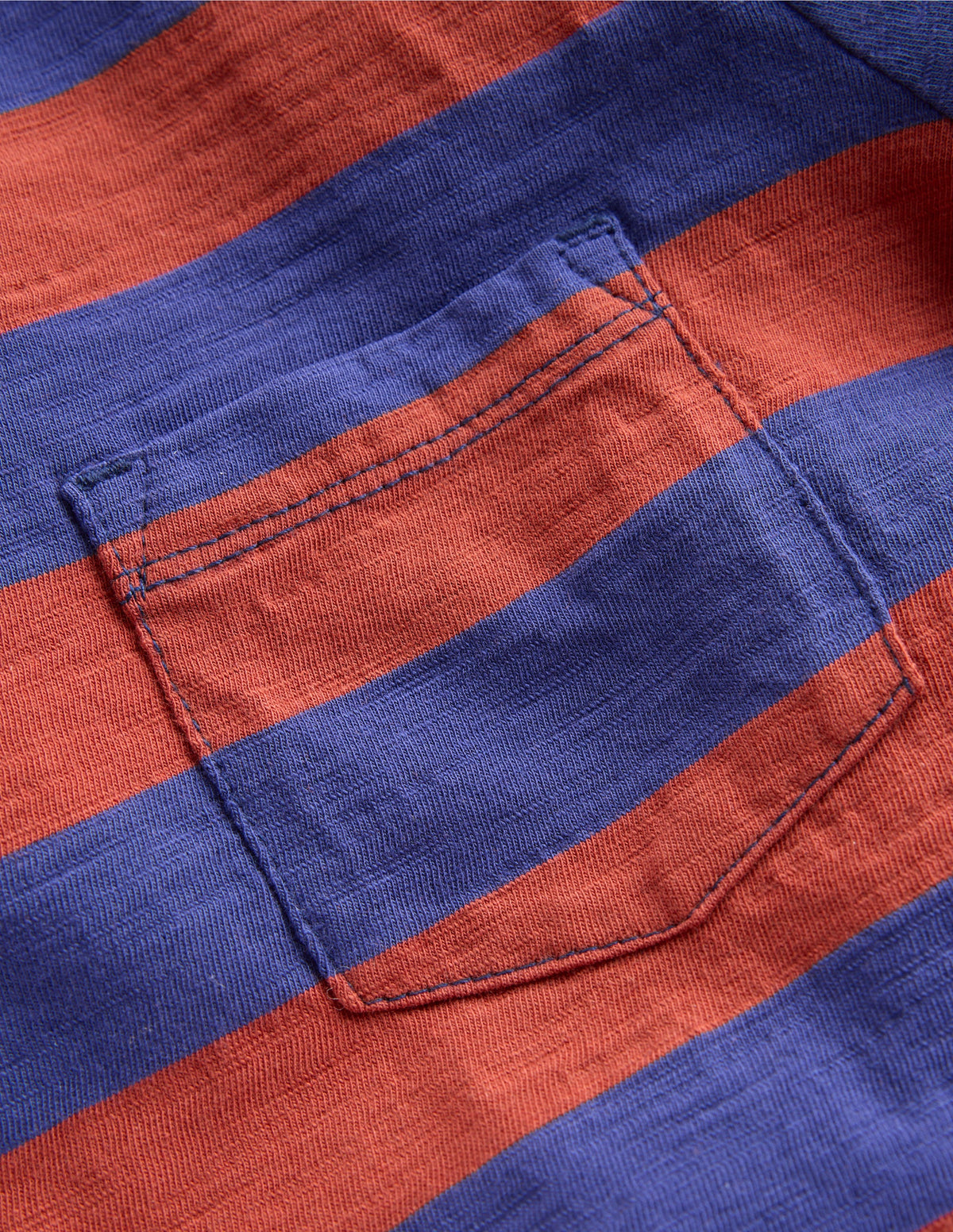 Langärmliges T-Shirt für den Alltag-Steuerbordblau/Kastanienbraun - Image 3