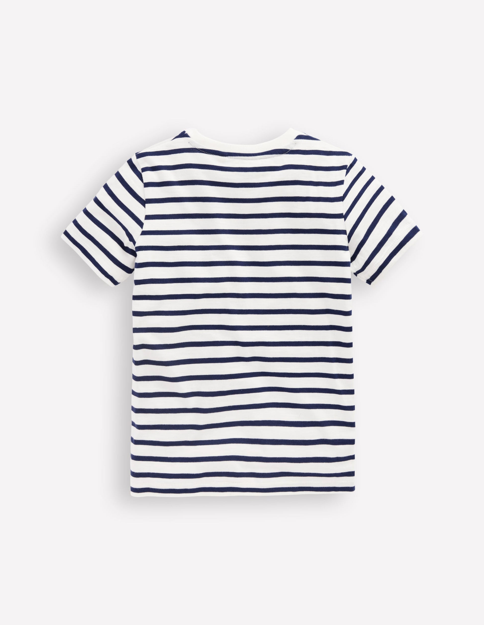 T-shirt manches courtes pour tous les jours-Bleu universitaire/écru-2