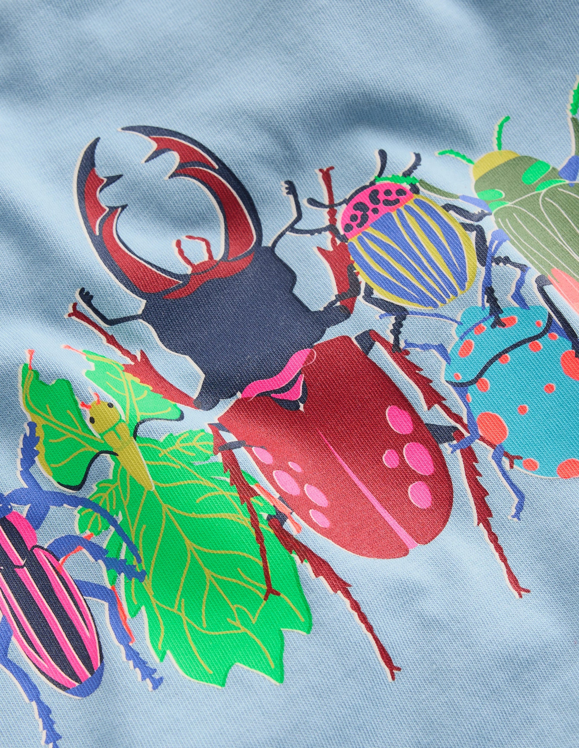 Riso Langarmshirt-Gletscherblau Käfer-3