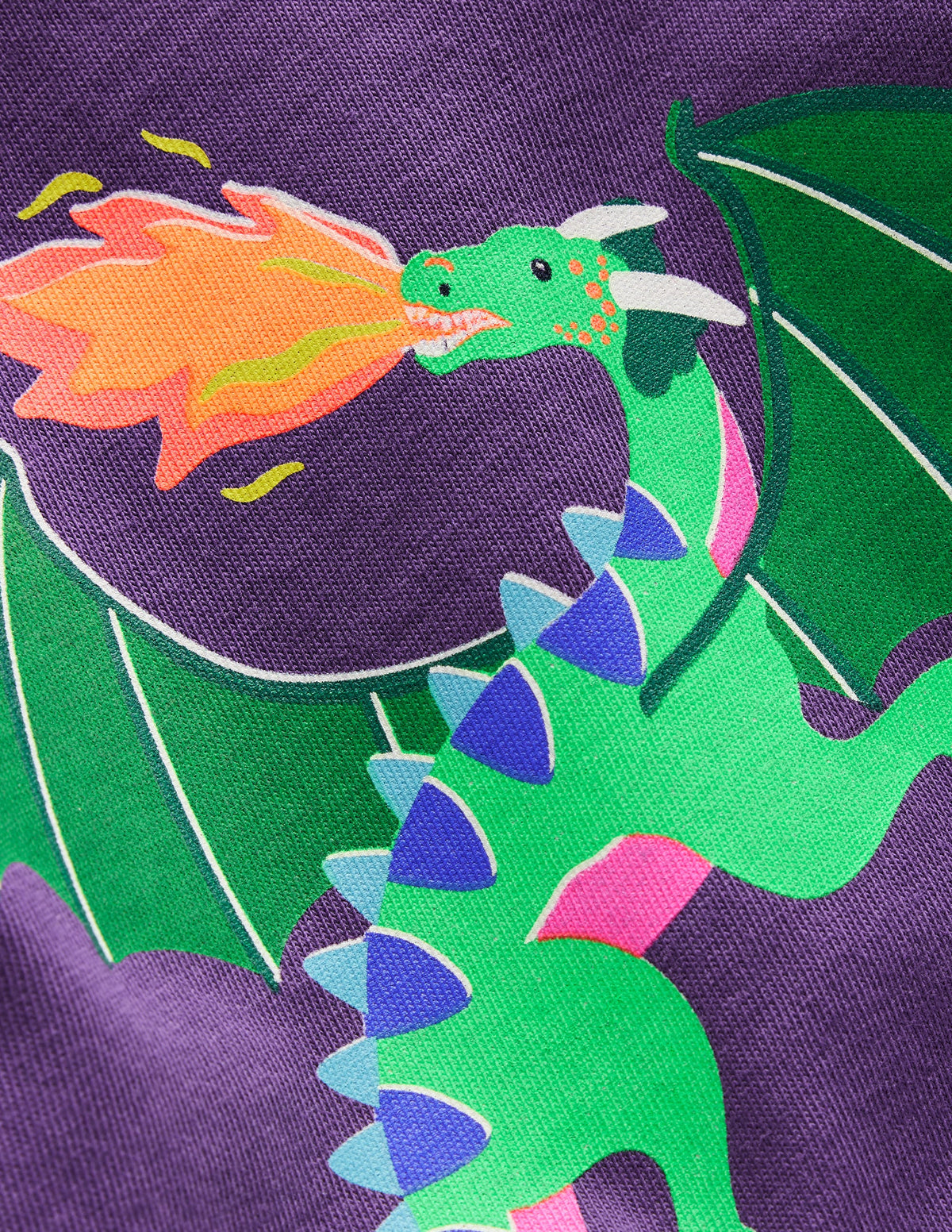 Riso Langarmshirt-Mystisches Lila Drachen-3
