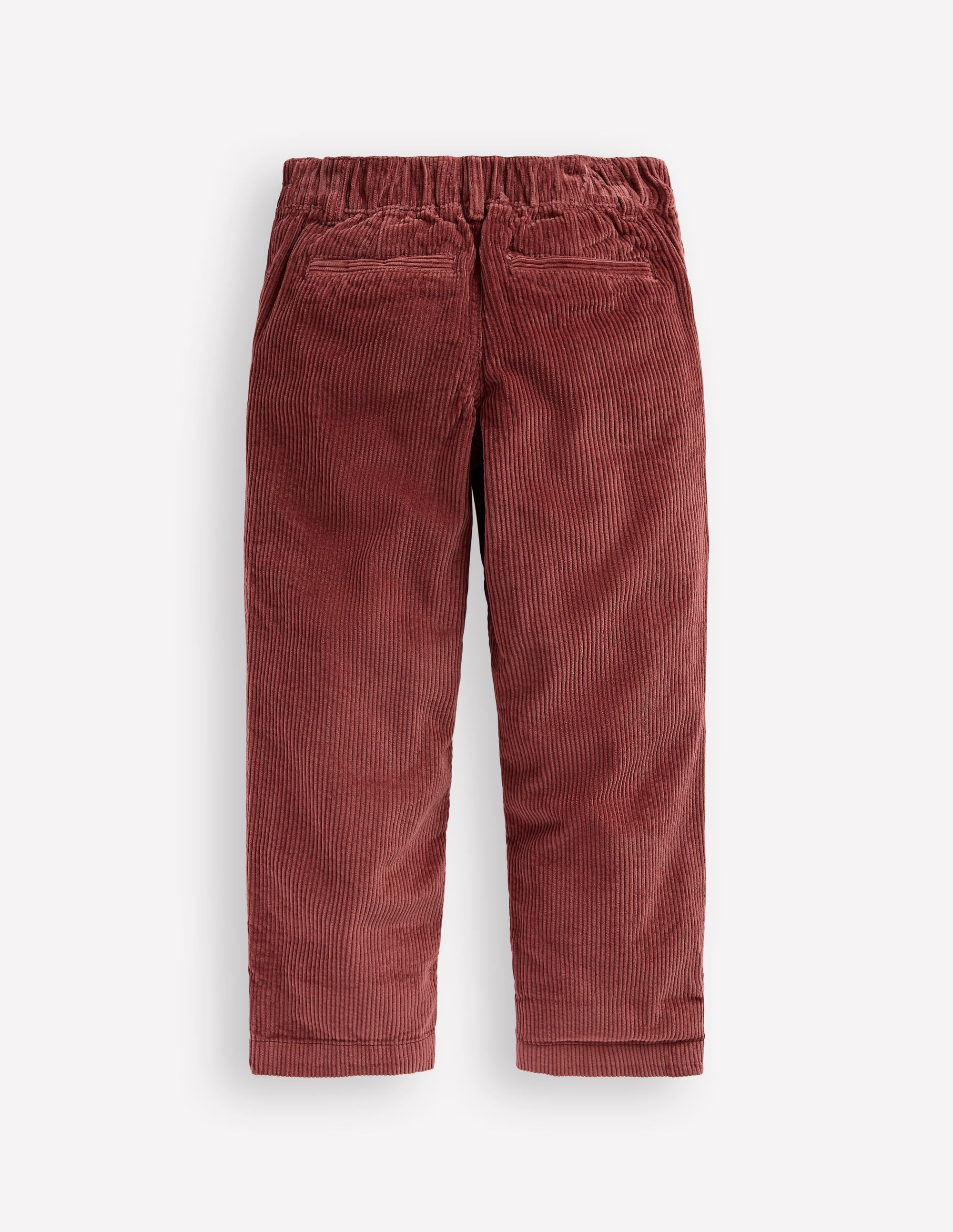 Everyday Straight Leg Trousers-Chestnut Cord - Image 1