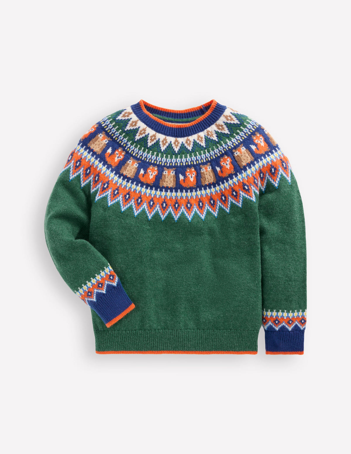 Fair-Isle-Pullover-Juwelengrün Wald-5
