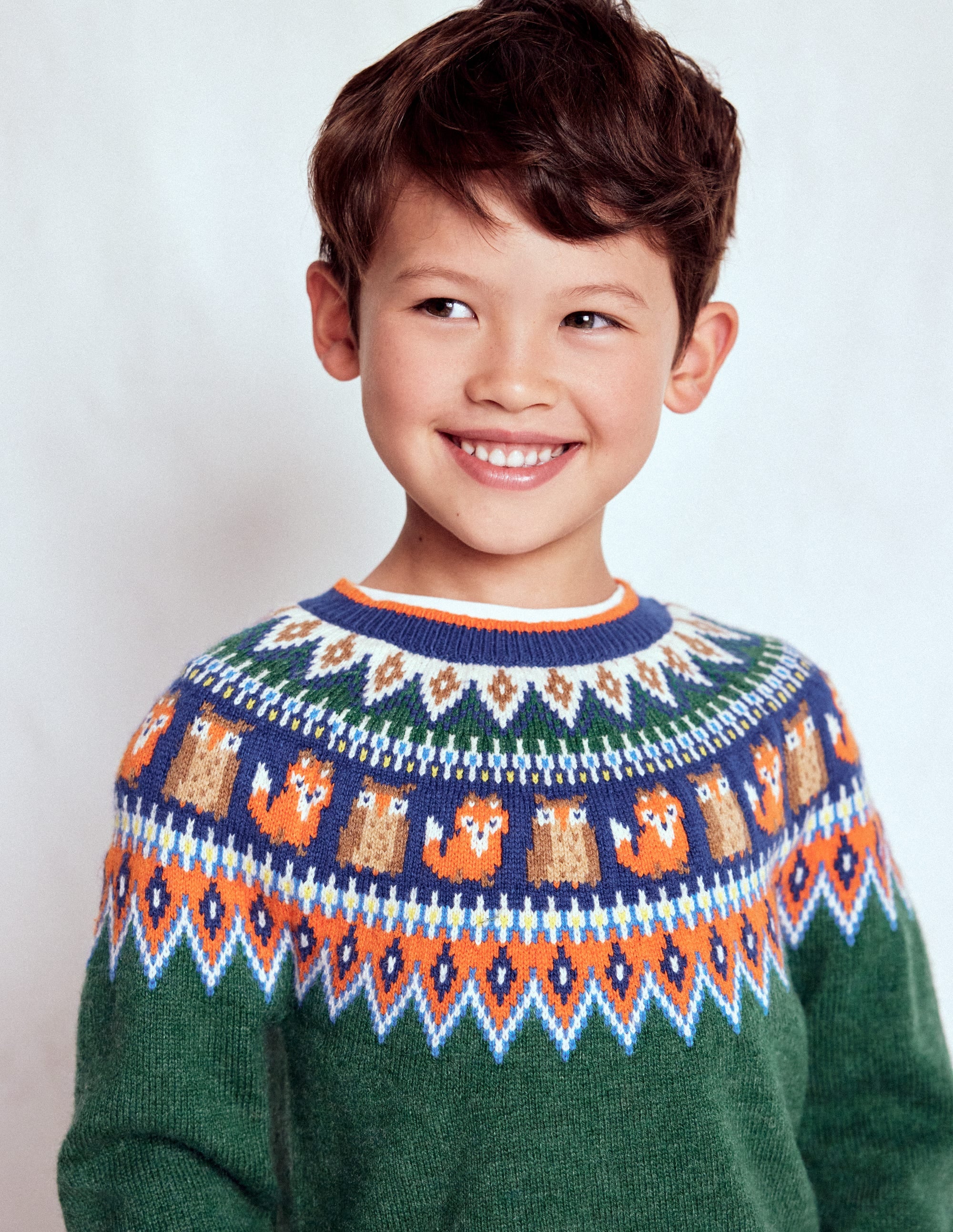 Fair-Isle-Pullover-Juwelengrün Wald - Image 3