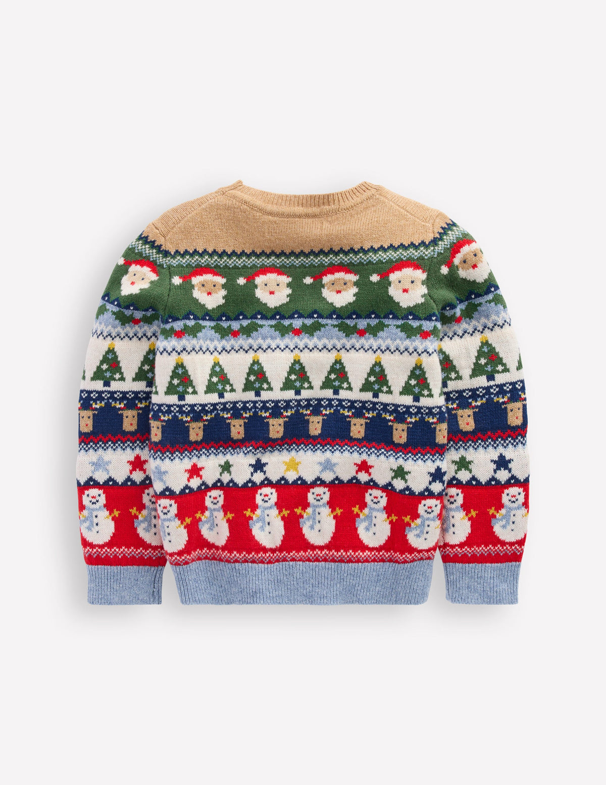 Fair-Isle-Pullover-Bunt Weihnachtliches Fair-Isle-Muster-2