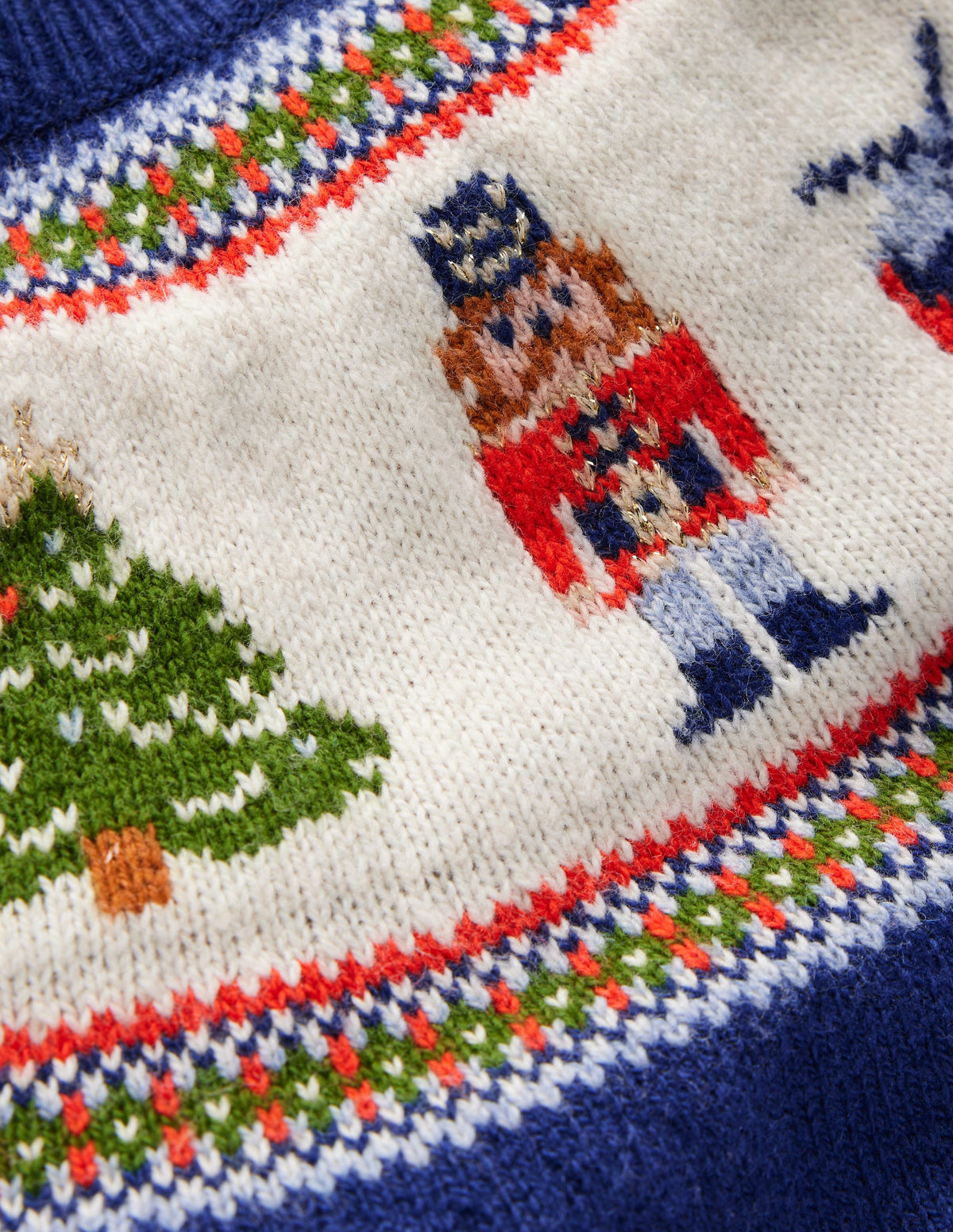 Fair-Isle-Pullover-Schuluniform-Marineblau Nussknacker-4