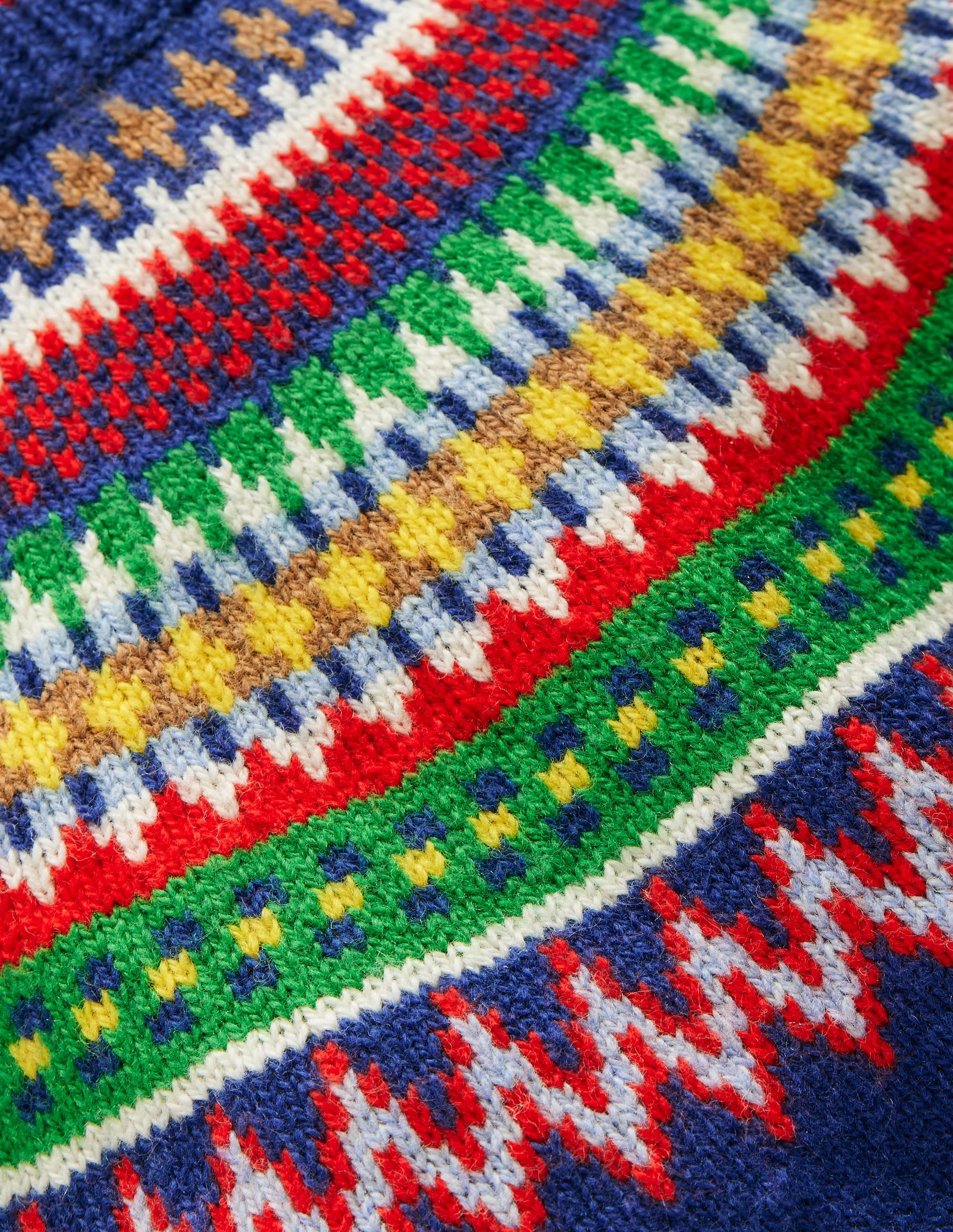 Fair-Isle-Pullover-Saphirblau Bunt - Image 3