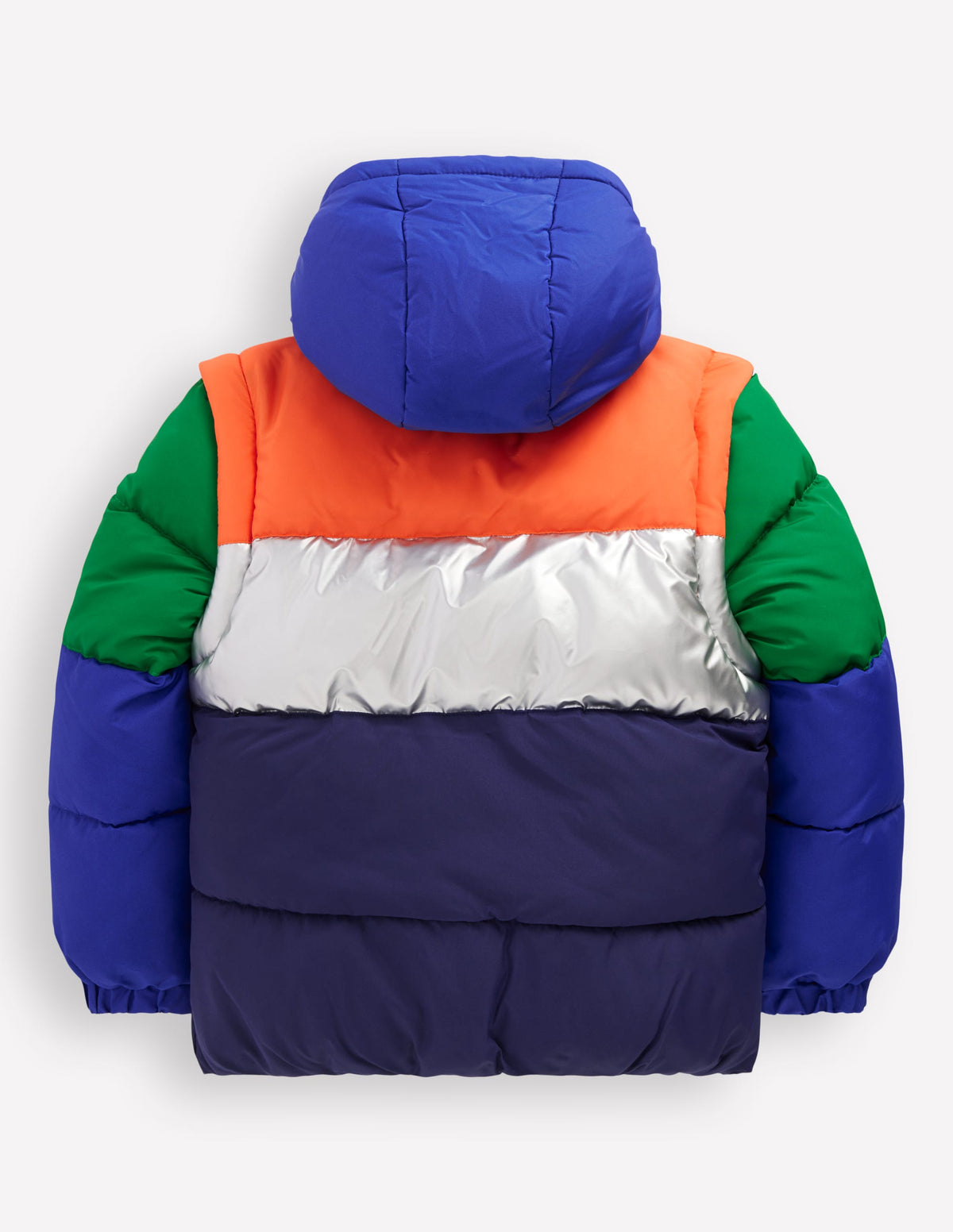 2-in-1 Padded Coat-Colour Block-2